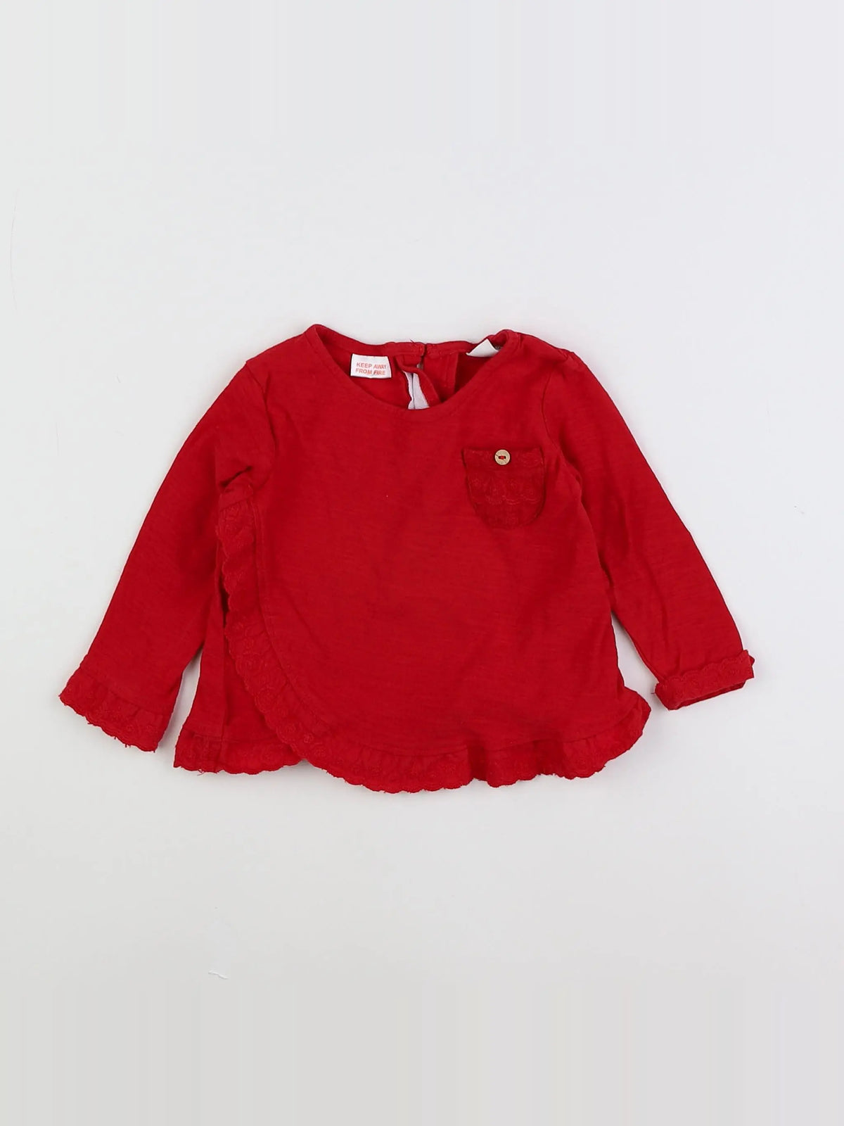 Zara - tee-shirt rouge - 3/6 mois