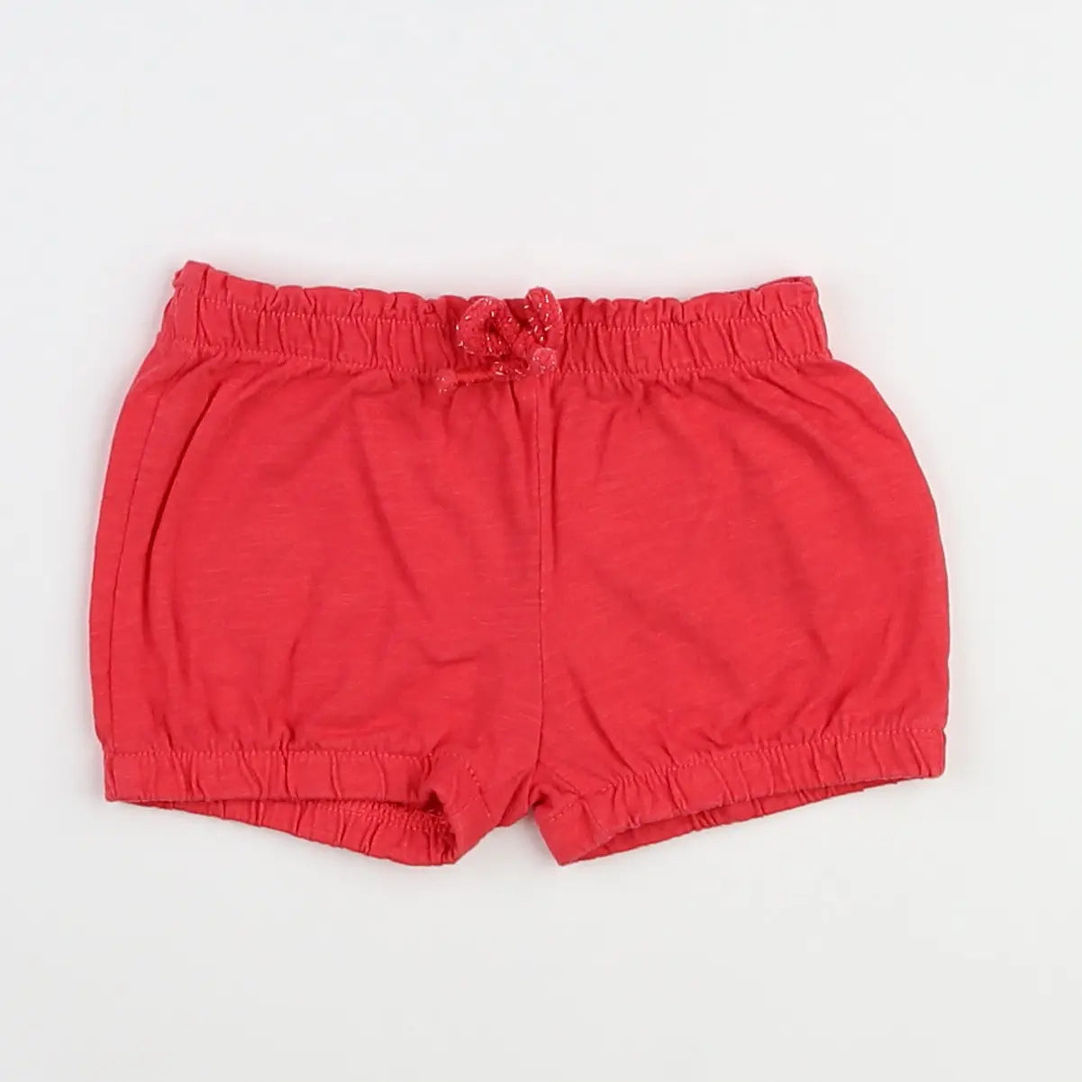 Vertbaudet - short rouge - 12 mois