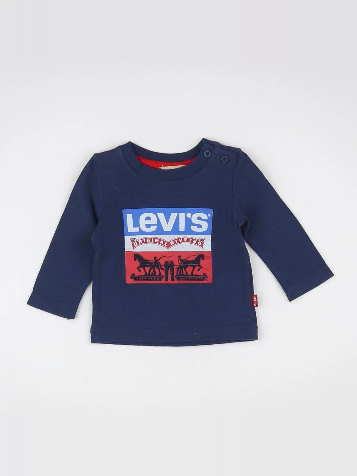 Levi's - tee-shirt bleu - 3 mois