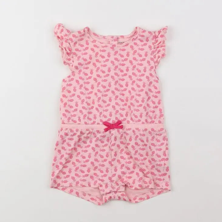 Vertbaudet - combinaison rose - 9 mois