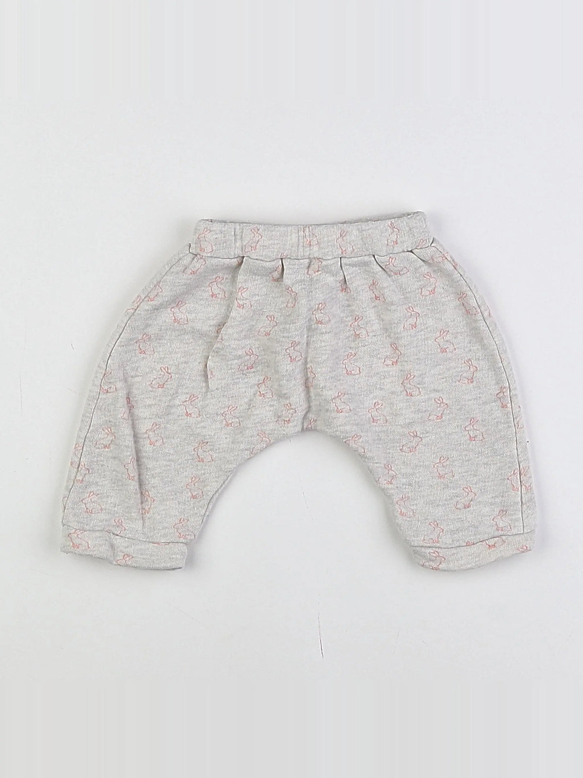 Boutchou - sarouel beige, rose - 3 mois