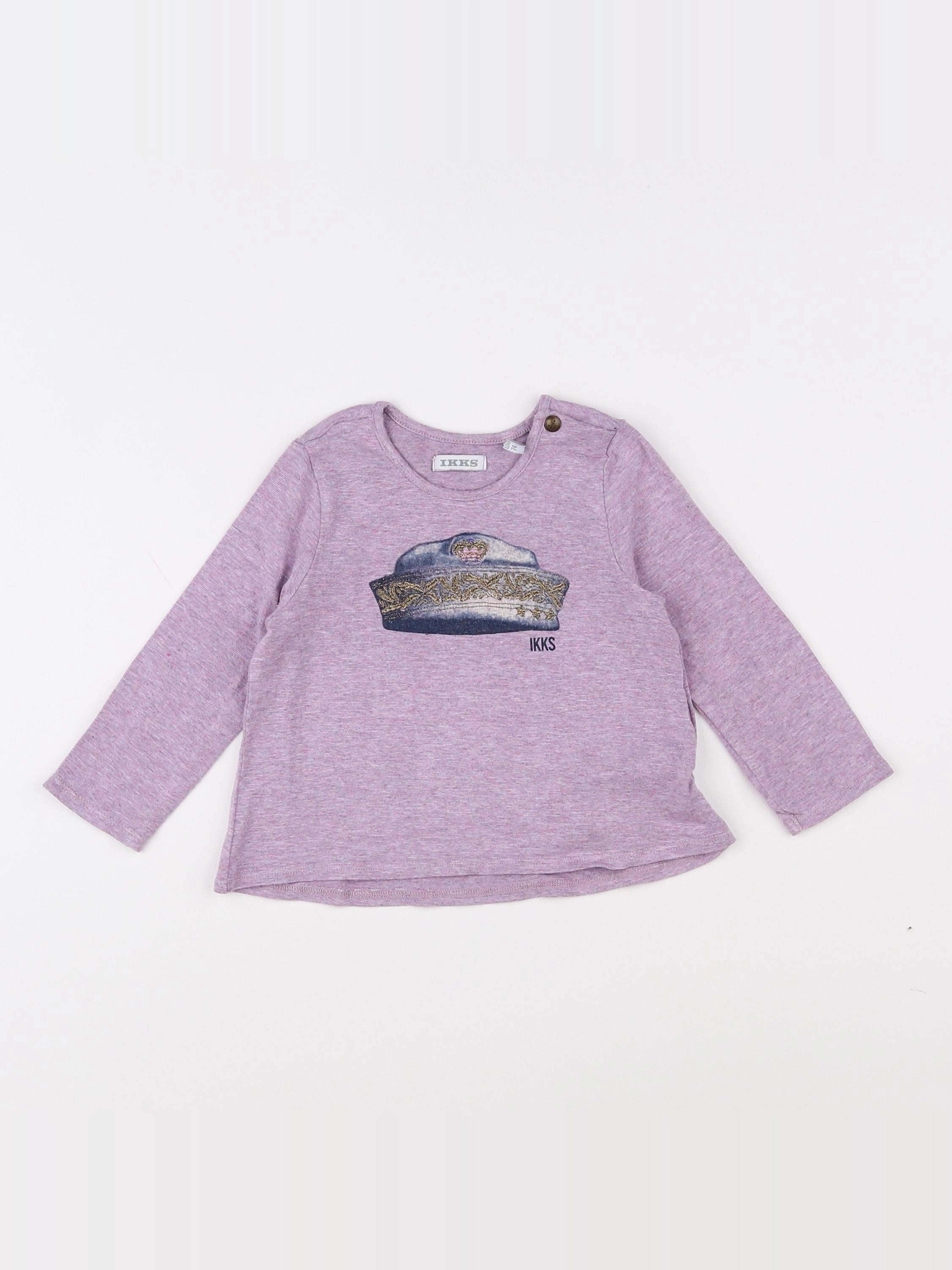 IKKS - tee-shirt violet - 12 mois