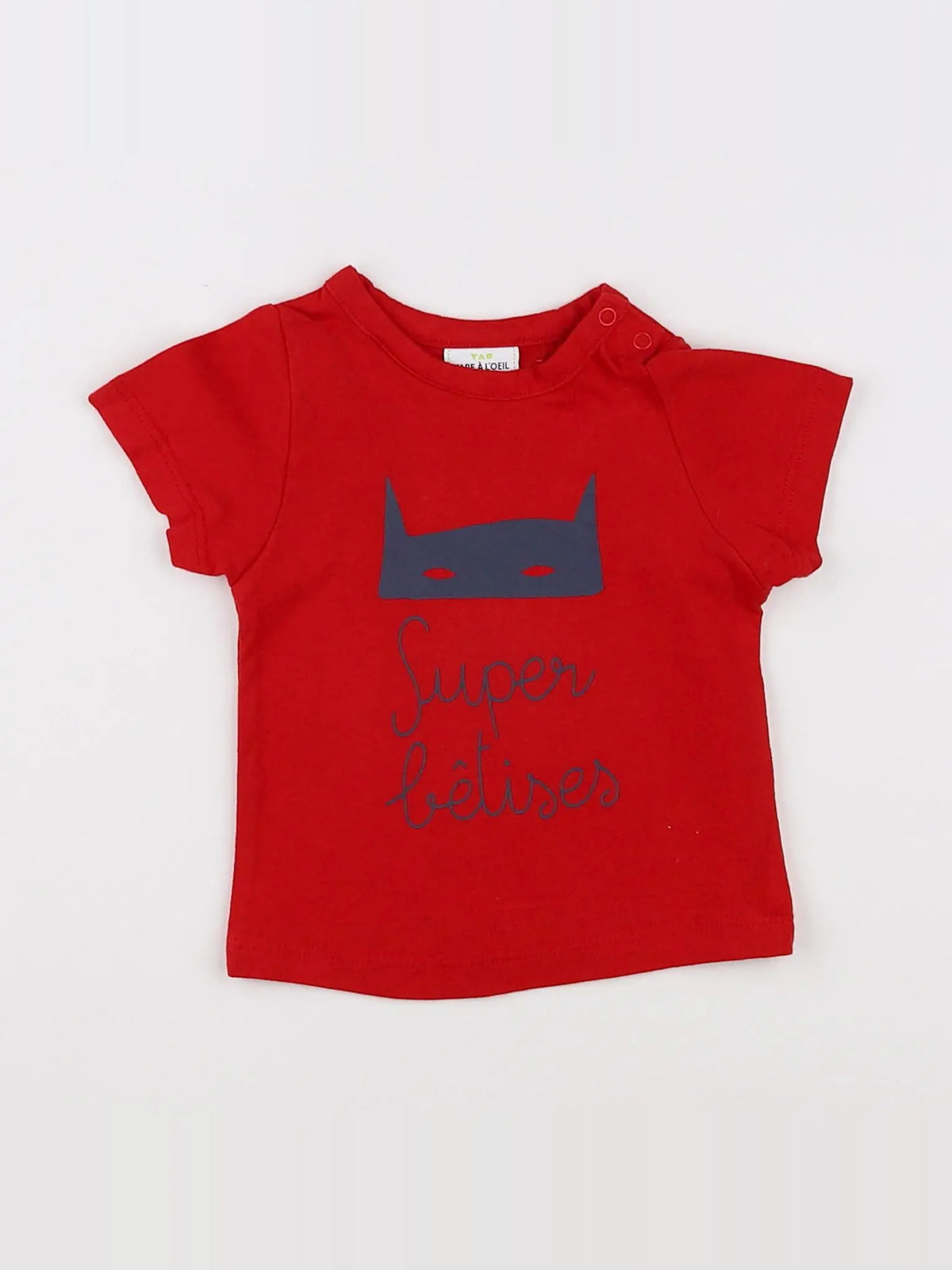 Tape à l'oeil - tee-shirt rouge - 3 mois