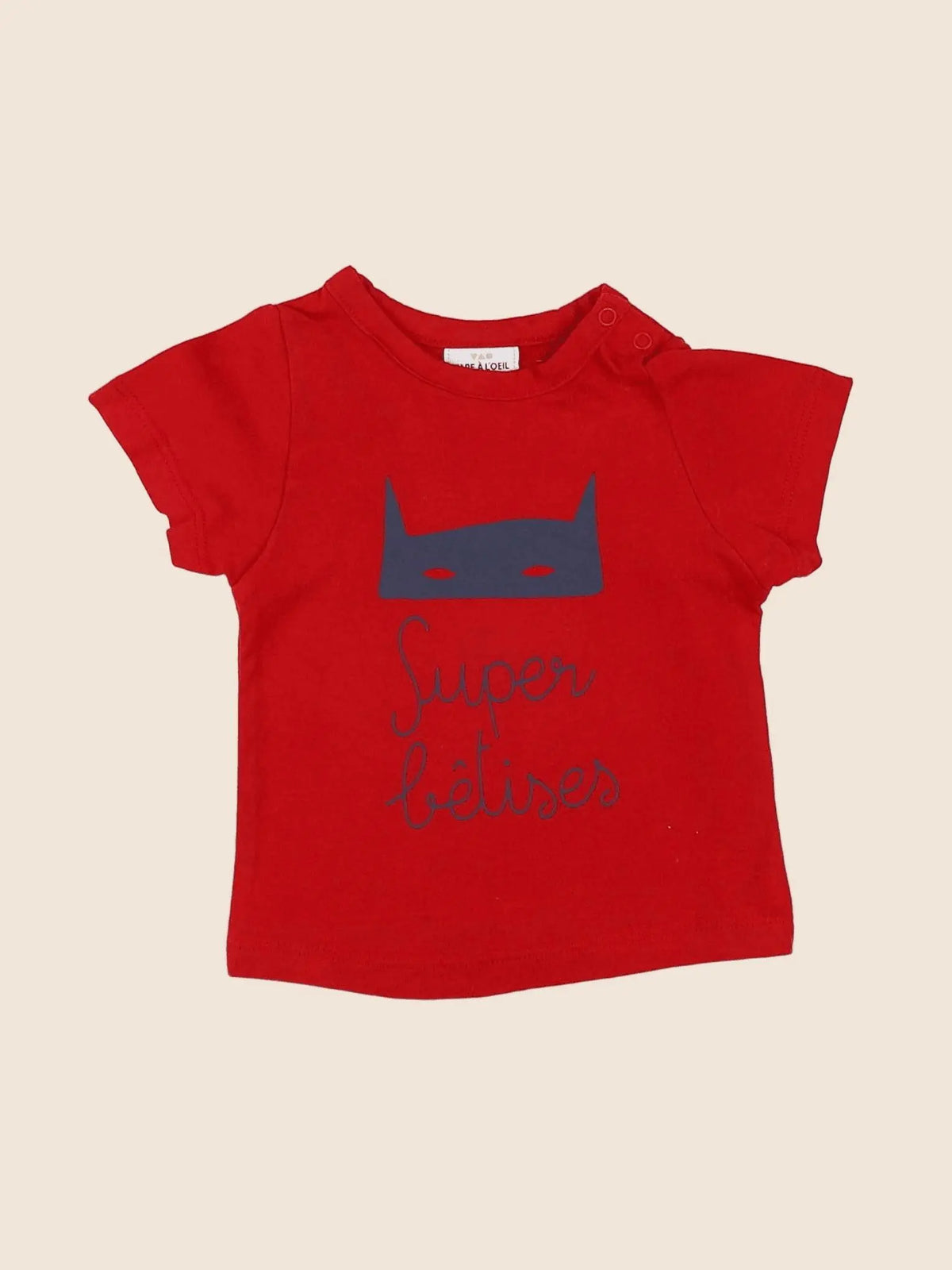 Tape à l'oeil - tee-shirt rouge - 3 mois