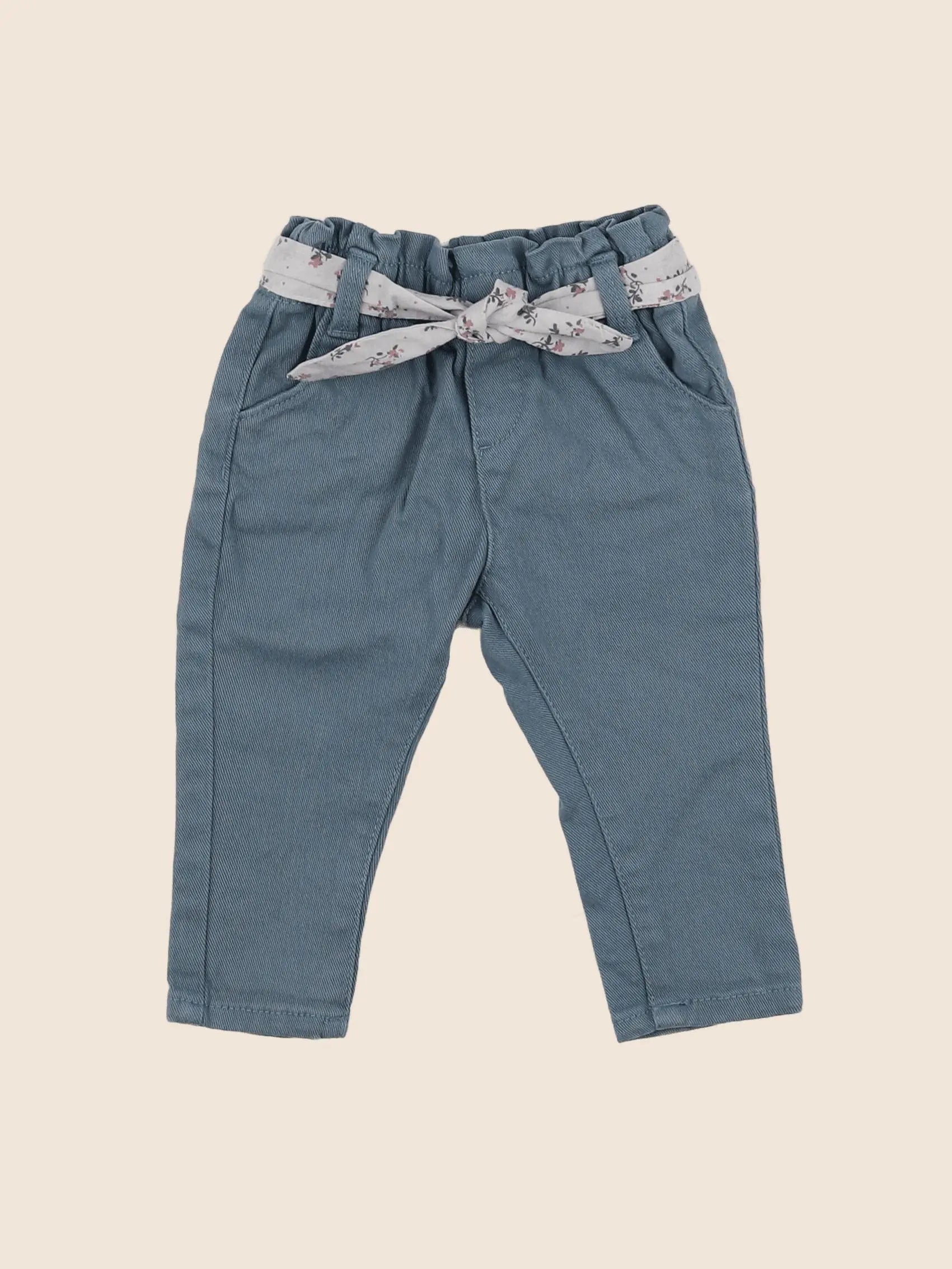 Vertbaudet - pantalon vert - 6 mois
