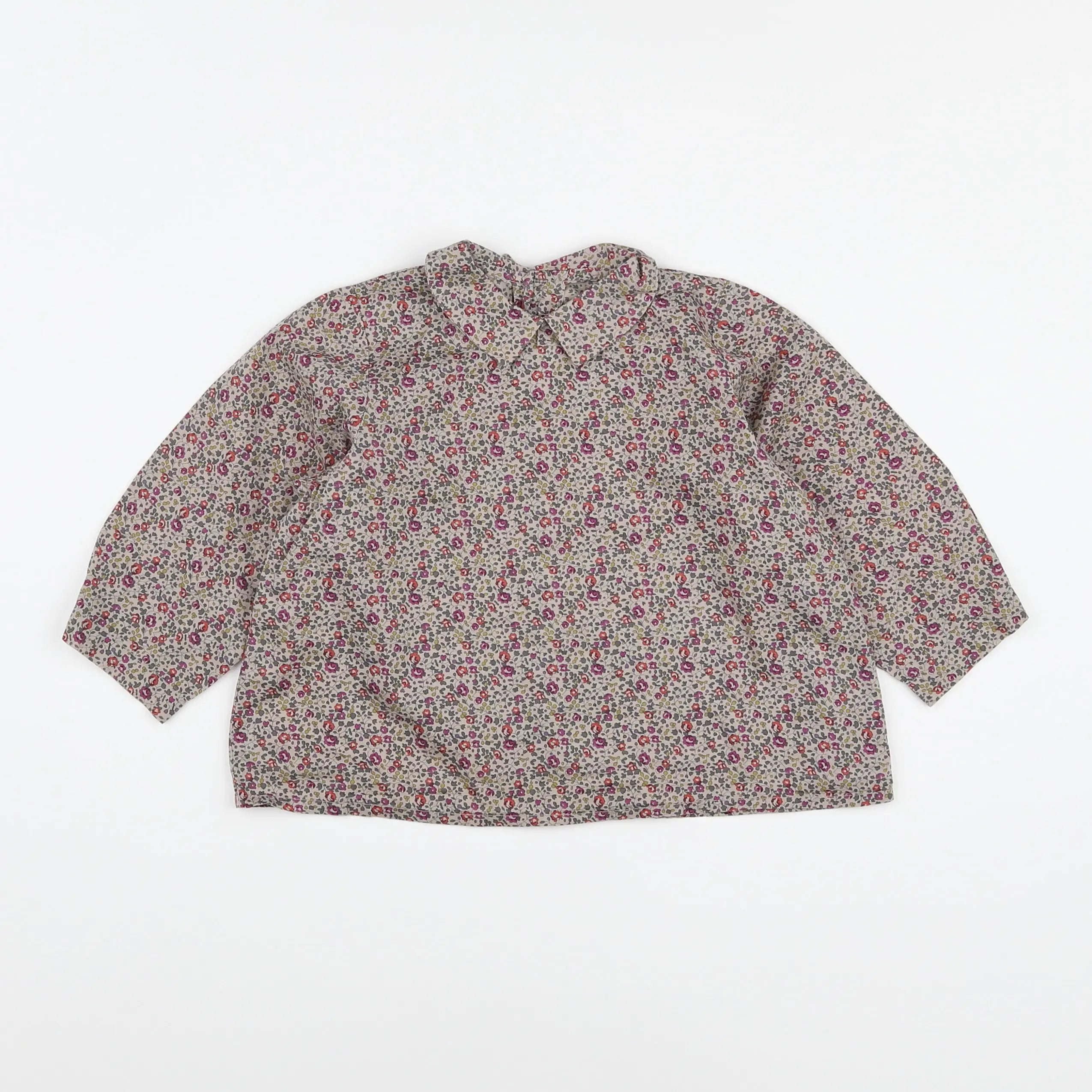 Bonpoint - blouse marron, multicolore - 2 ans