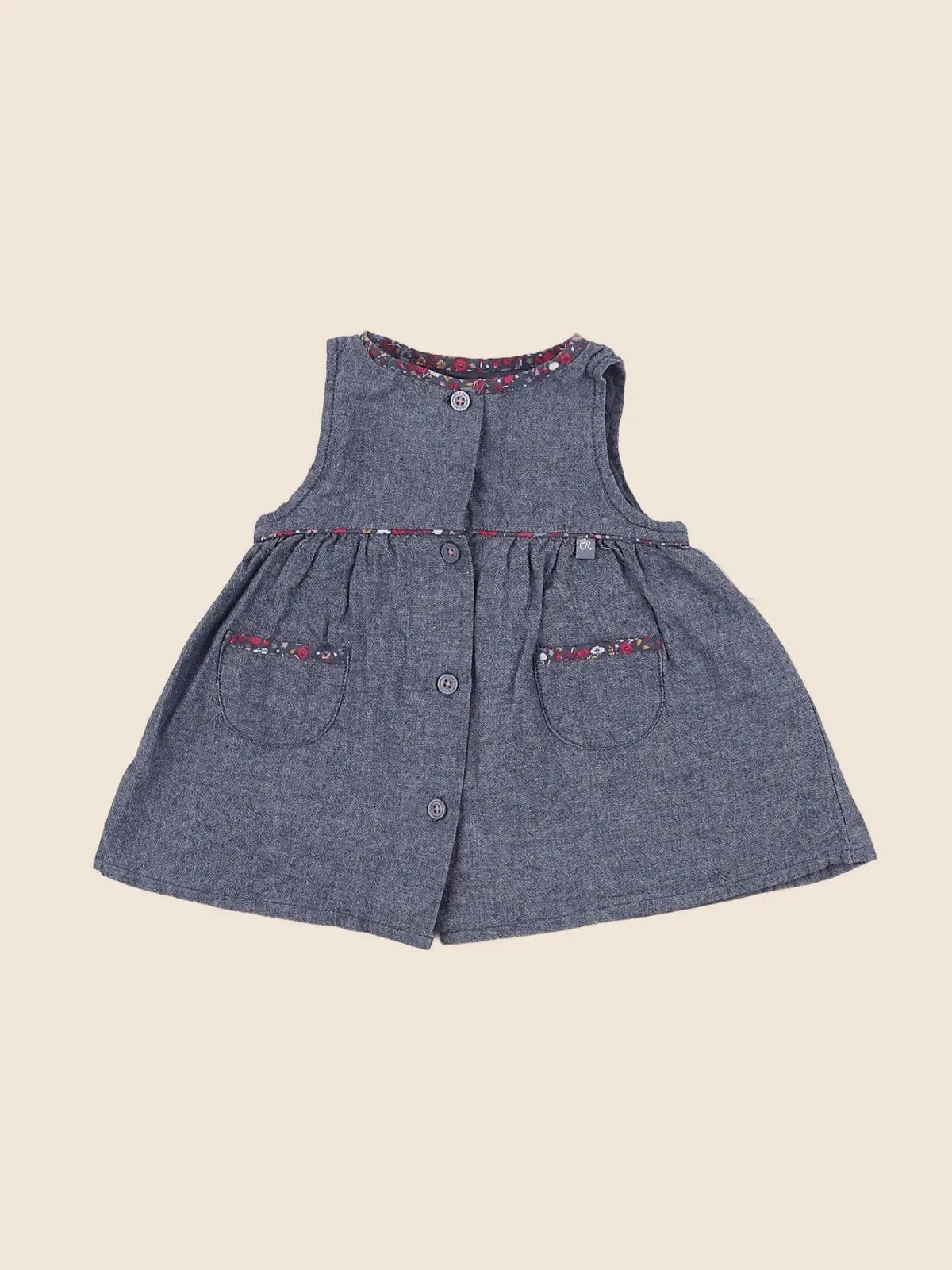 Cadet Rousselle - robe bleu - 1 mois