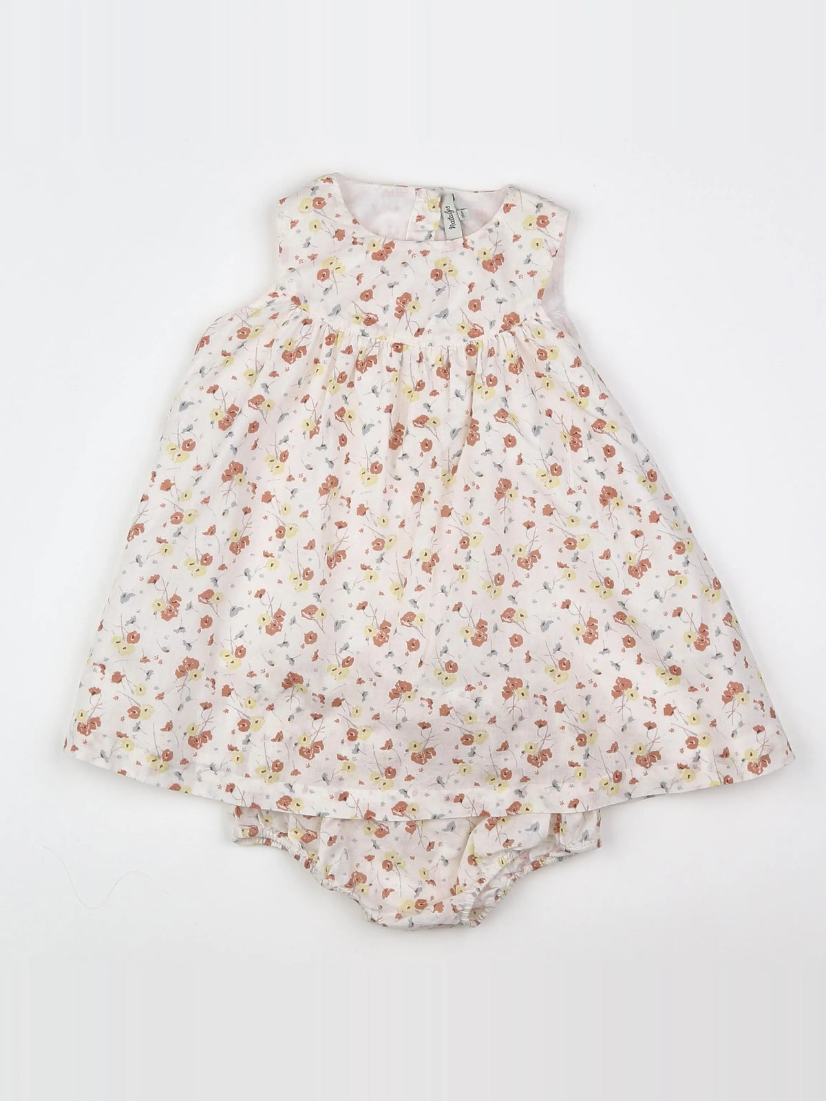 Natalys - robe blanc, multicolore - 18 mois