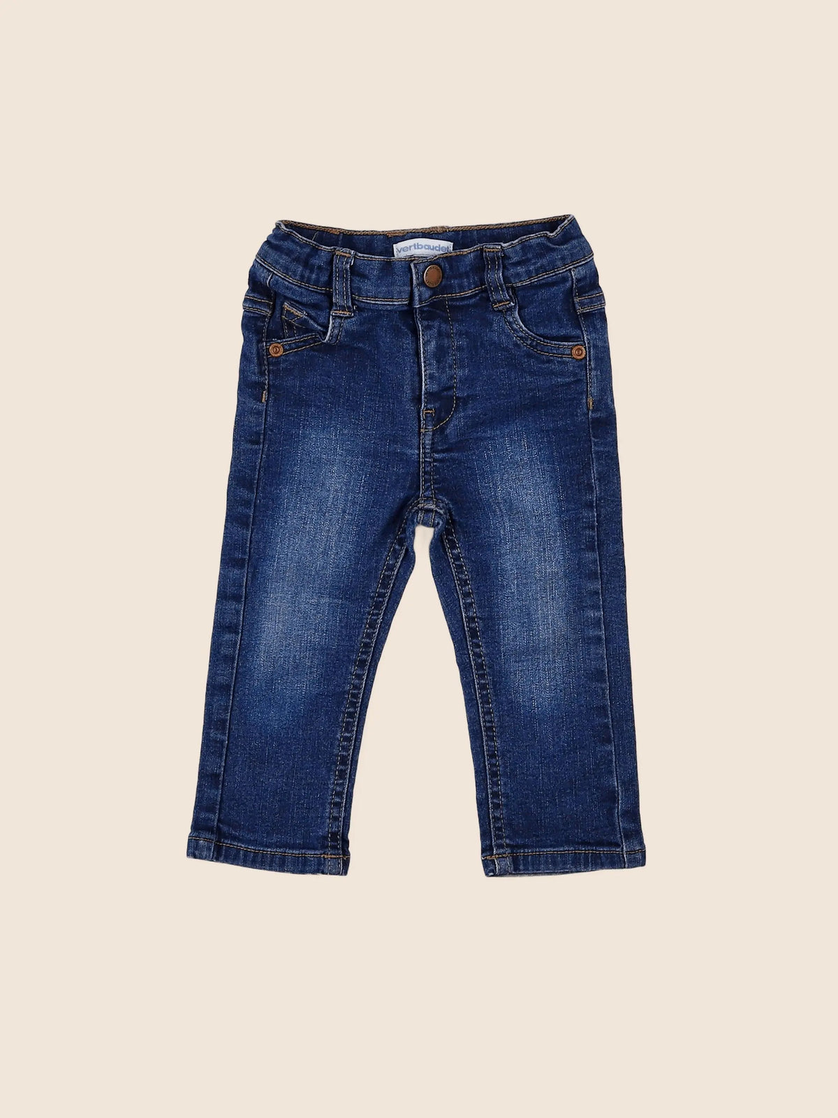Vertbaudet - jean bleu - 12 mois