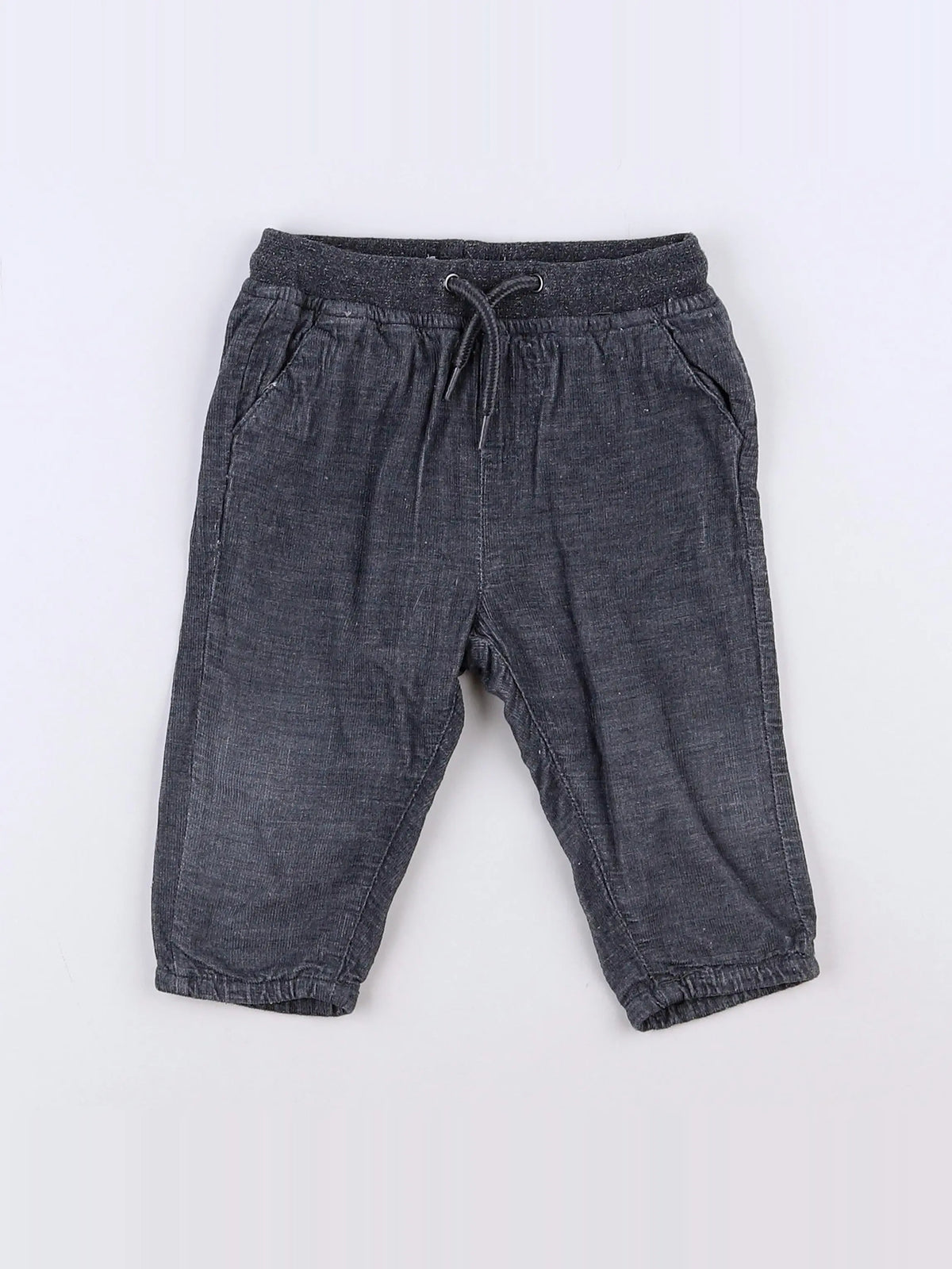 Vertbaudet - pantalon gris - 9 mois