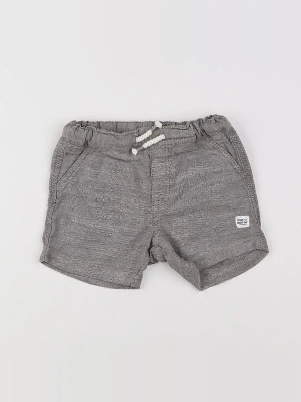 H&M - short gris - 9 mois