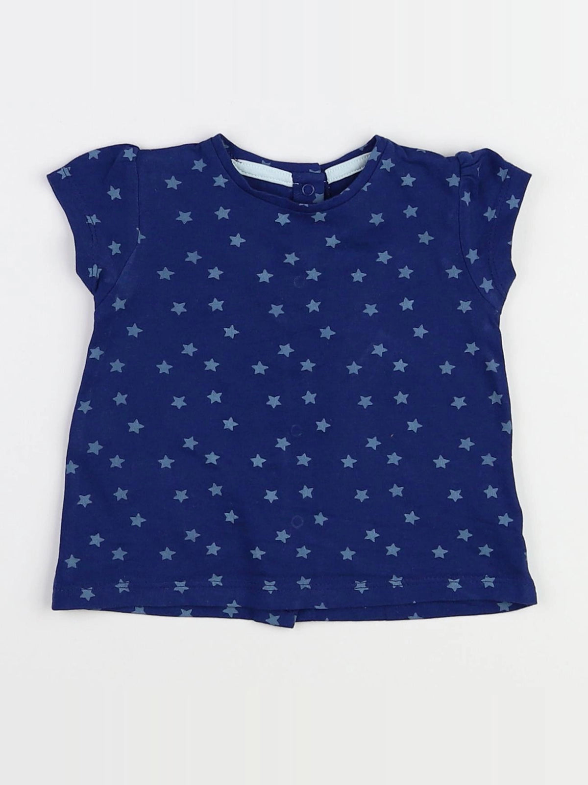 Vertbaudet - tee-shirt bleu - 9 mois