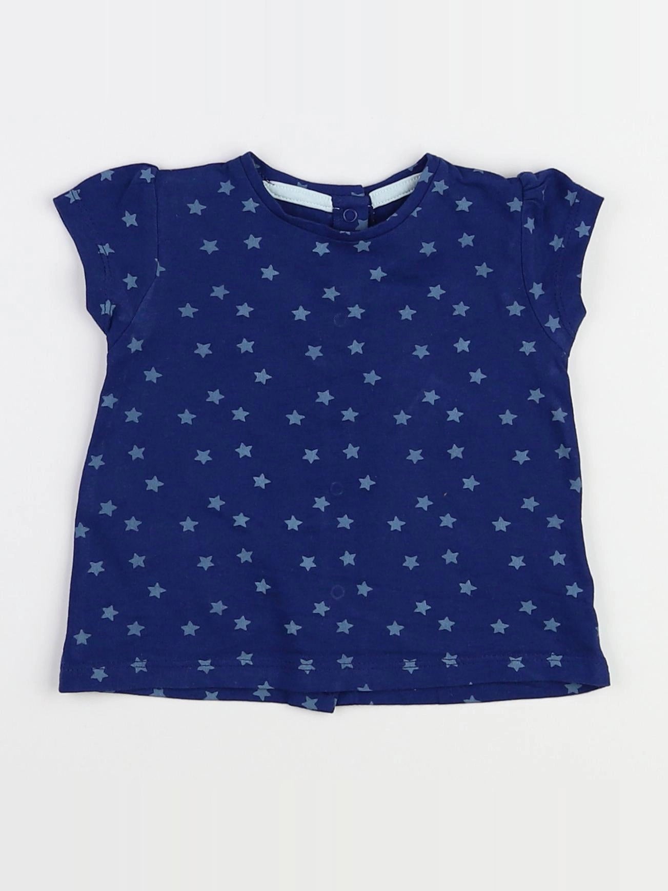 Vertbaudet - tee-shirt bleu - 9 mois