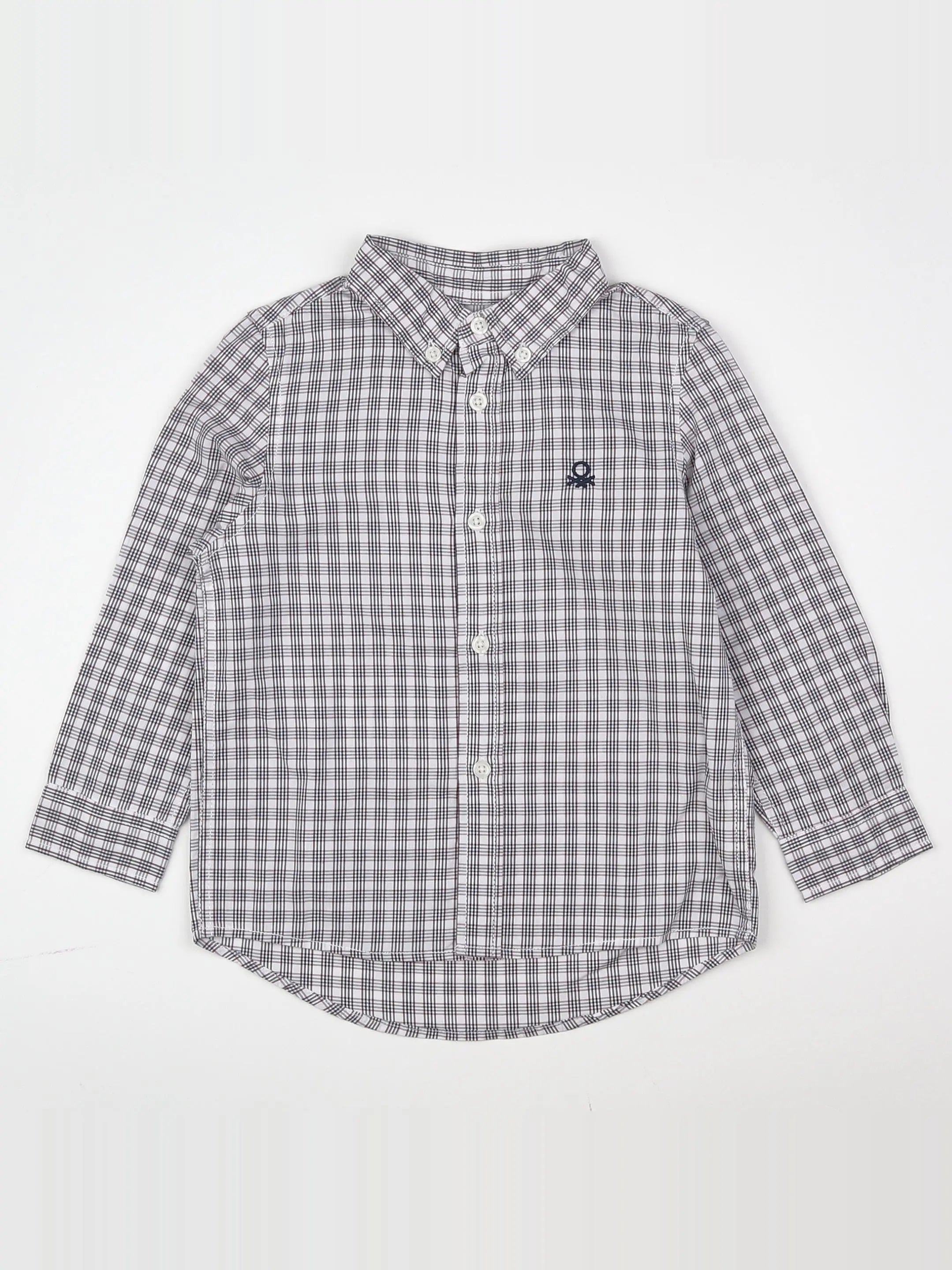 Benetton - chemise bleu - 2 ans