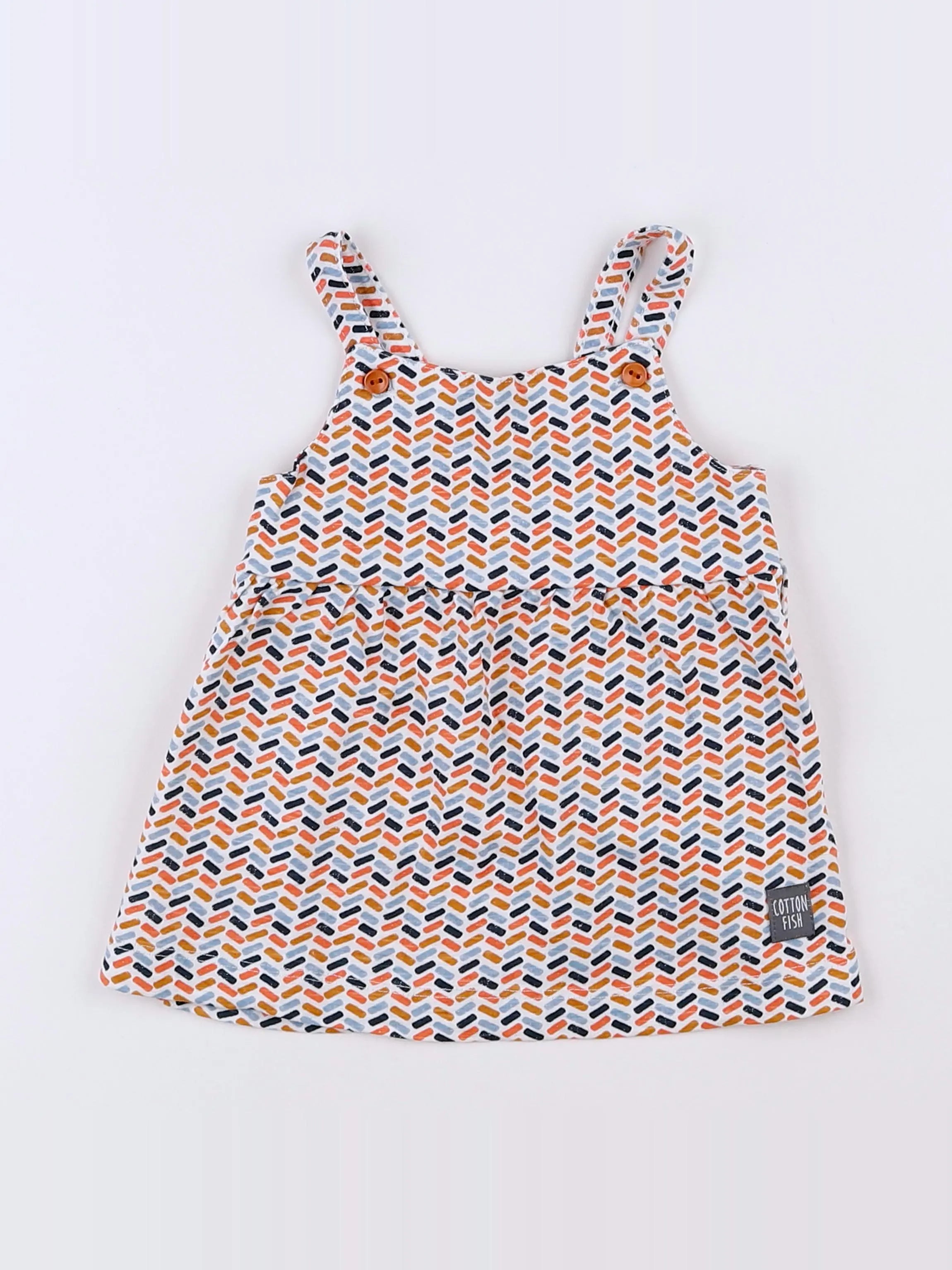 Cotton Fish - robe multicolore - 3 mois