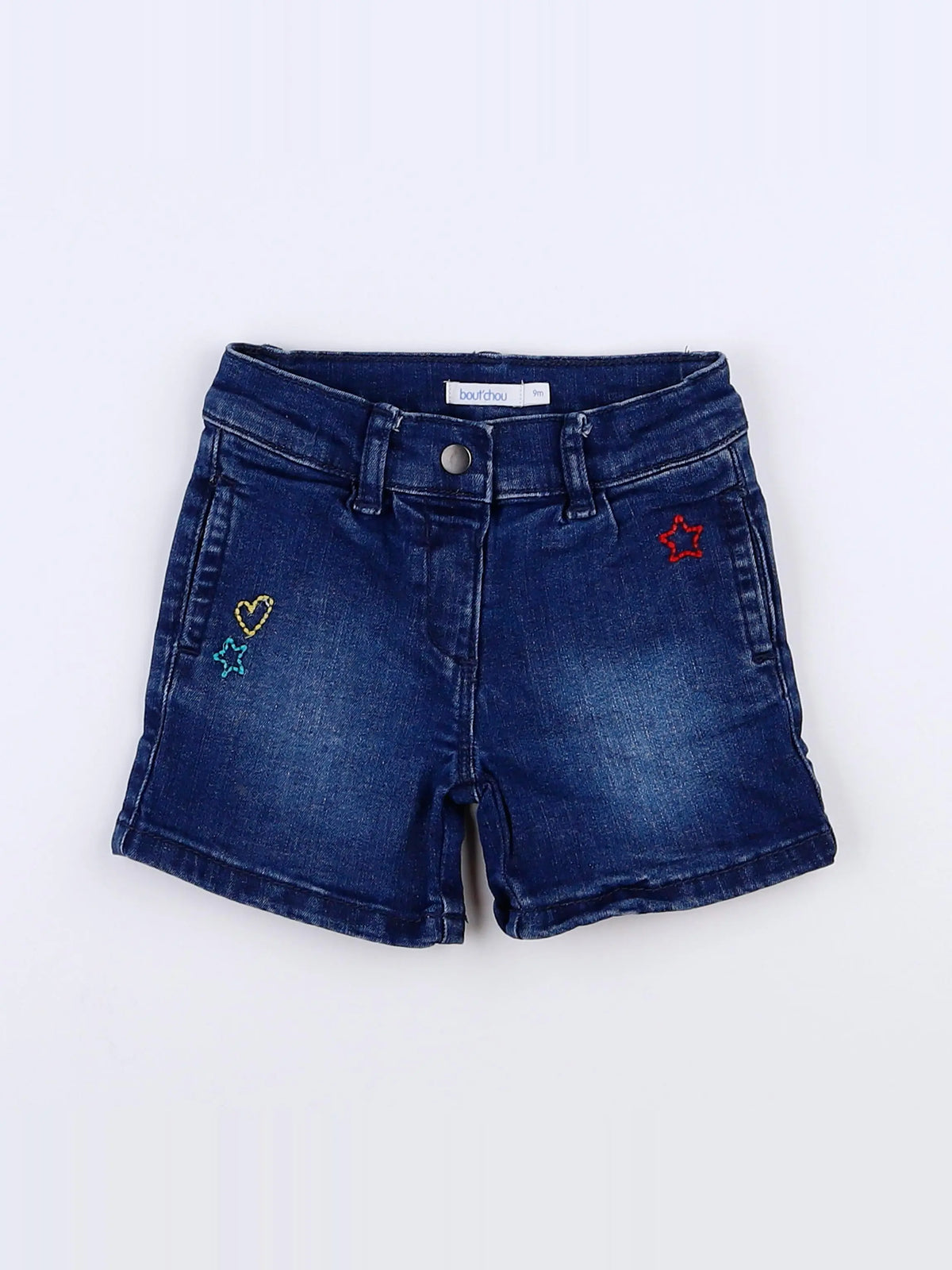 Boutchou - short bleu - 9 mois