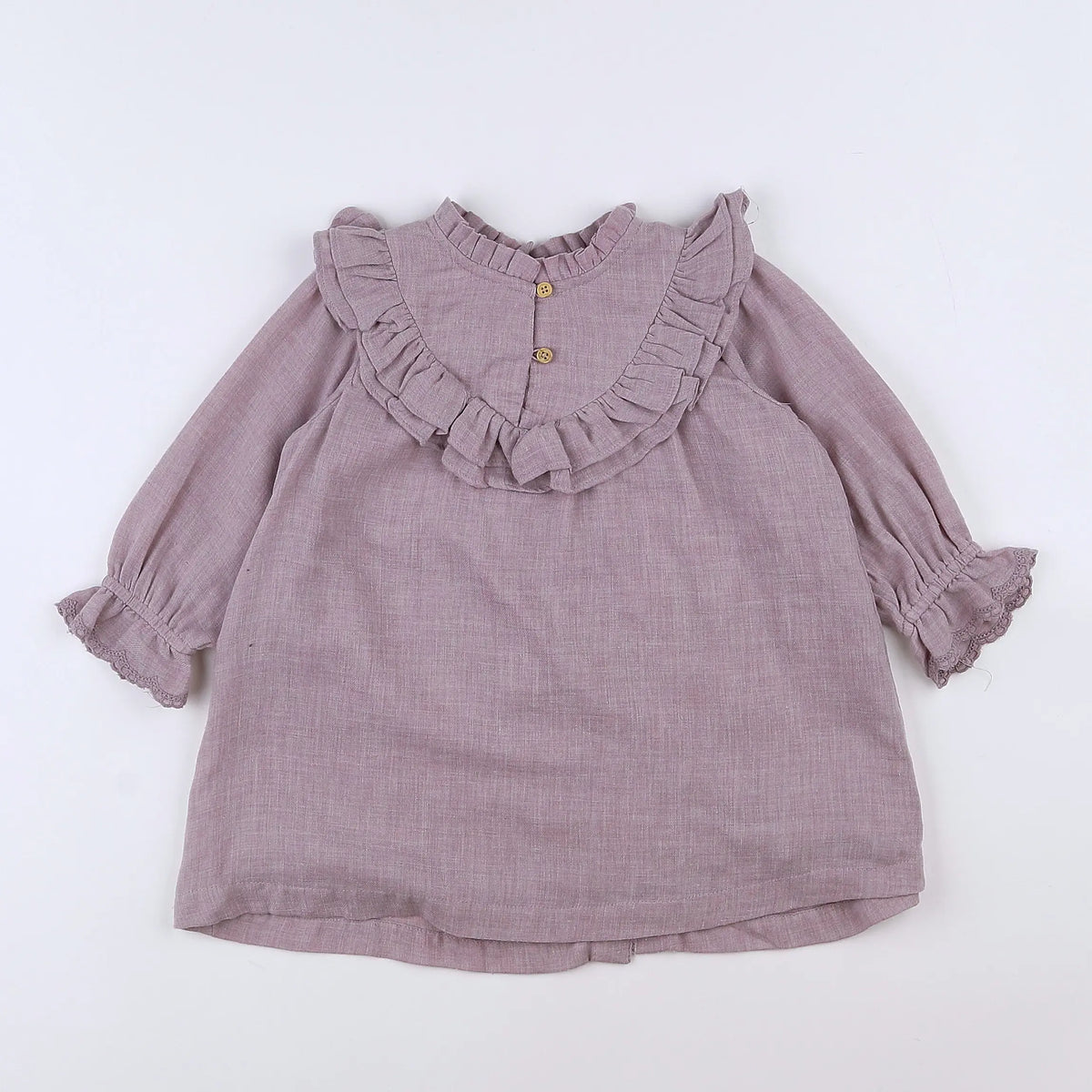 Vertbaudet - robe violet - 12 mois