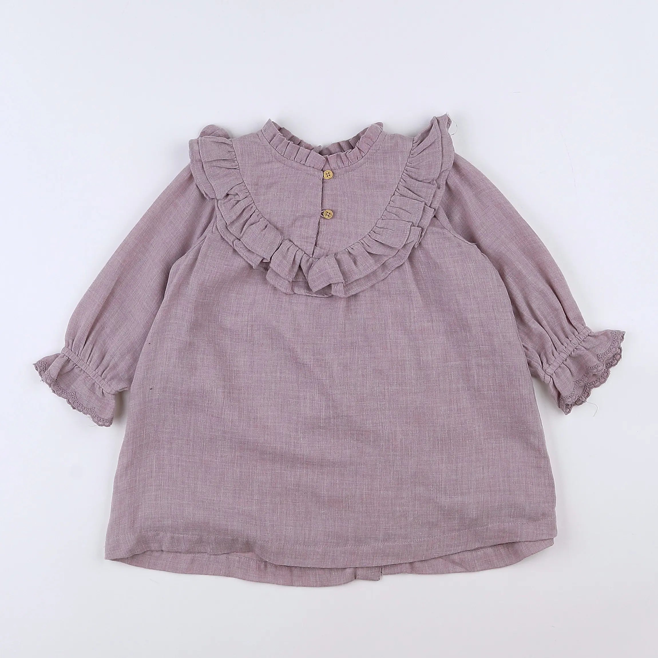 Vertbaudet - robe violet - 12 mois
