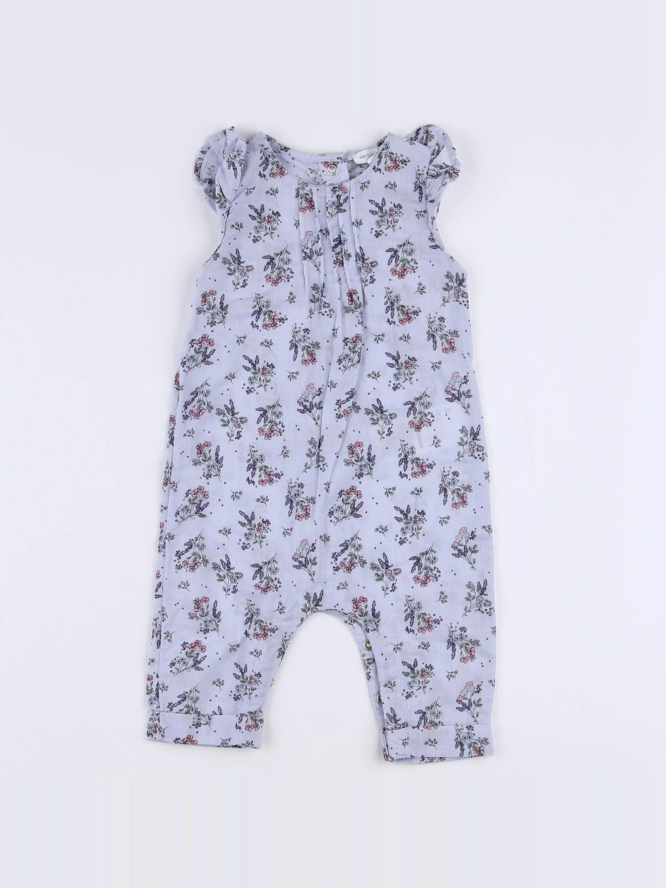 Vertbaudet - combinaison violet - 3 mois