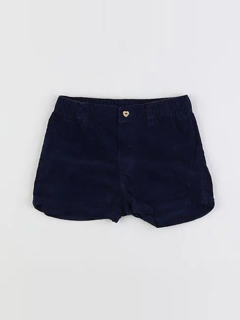 H&M - short bleu - 6/9 mois