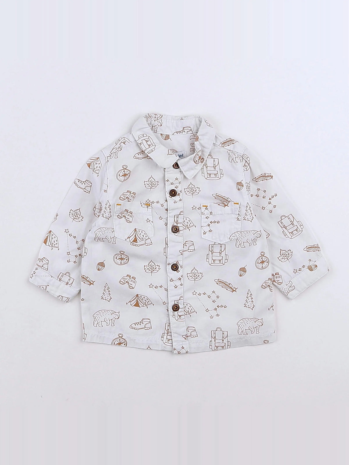 Vertbaudet - chemise blanc - 3 mois