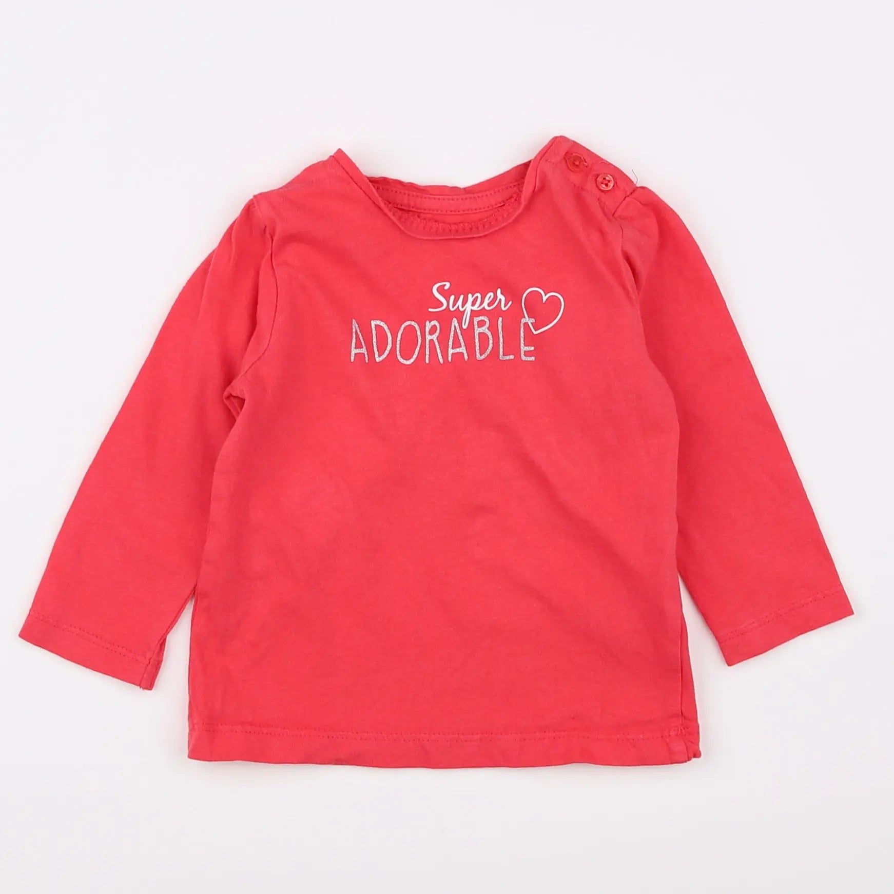 Vertbaudet - tee-shirt rose - 9 mois