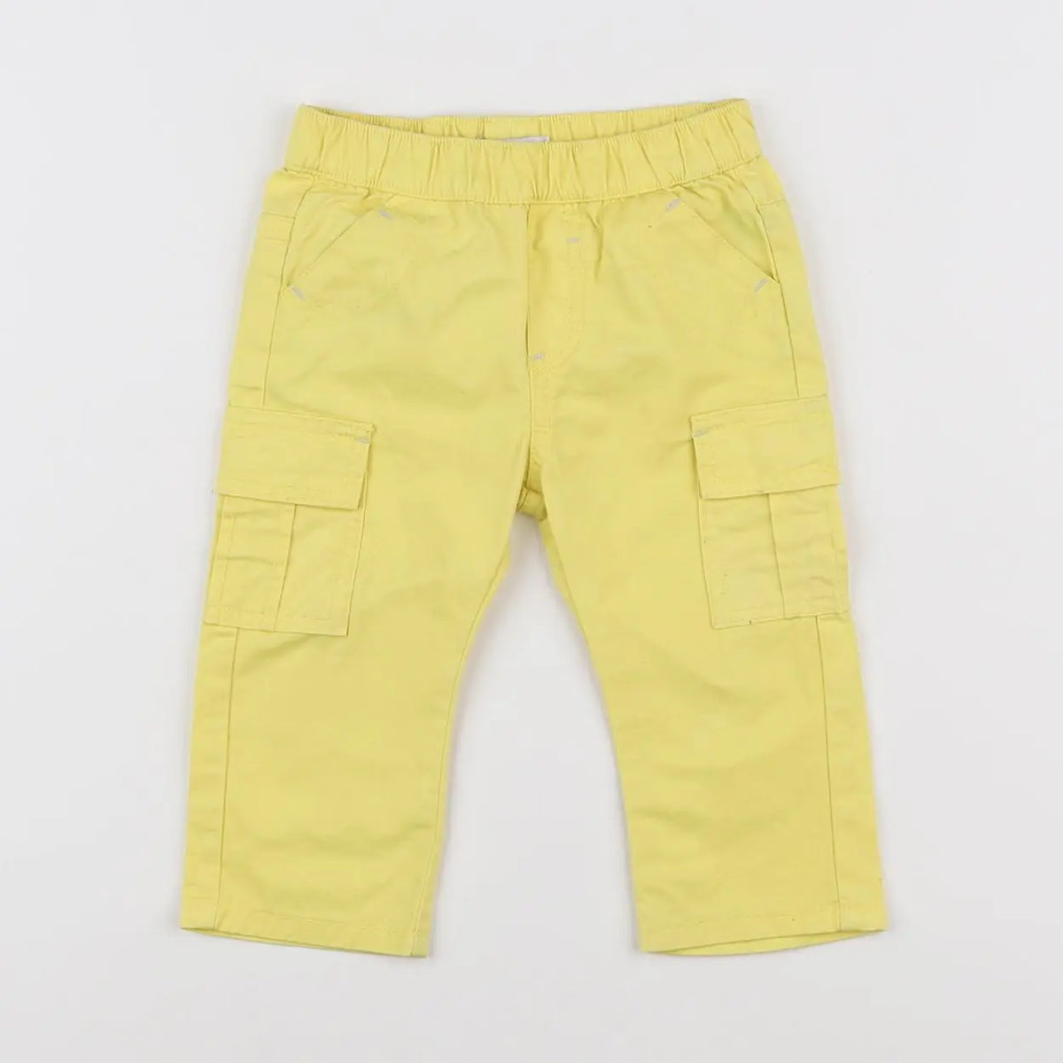 Vertbaudet - pantalon jaune fluo - 9 mois