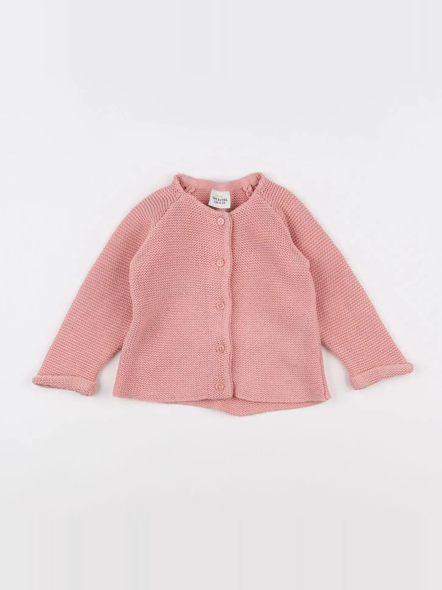 Tape à l'oeil - gilet rose - 12 mois