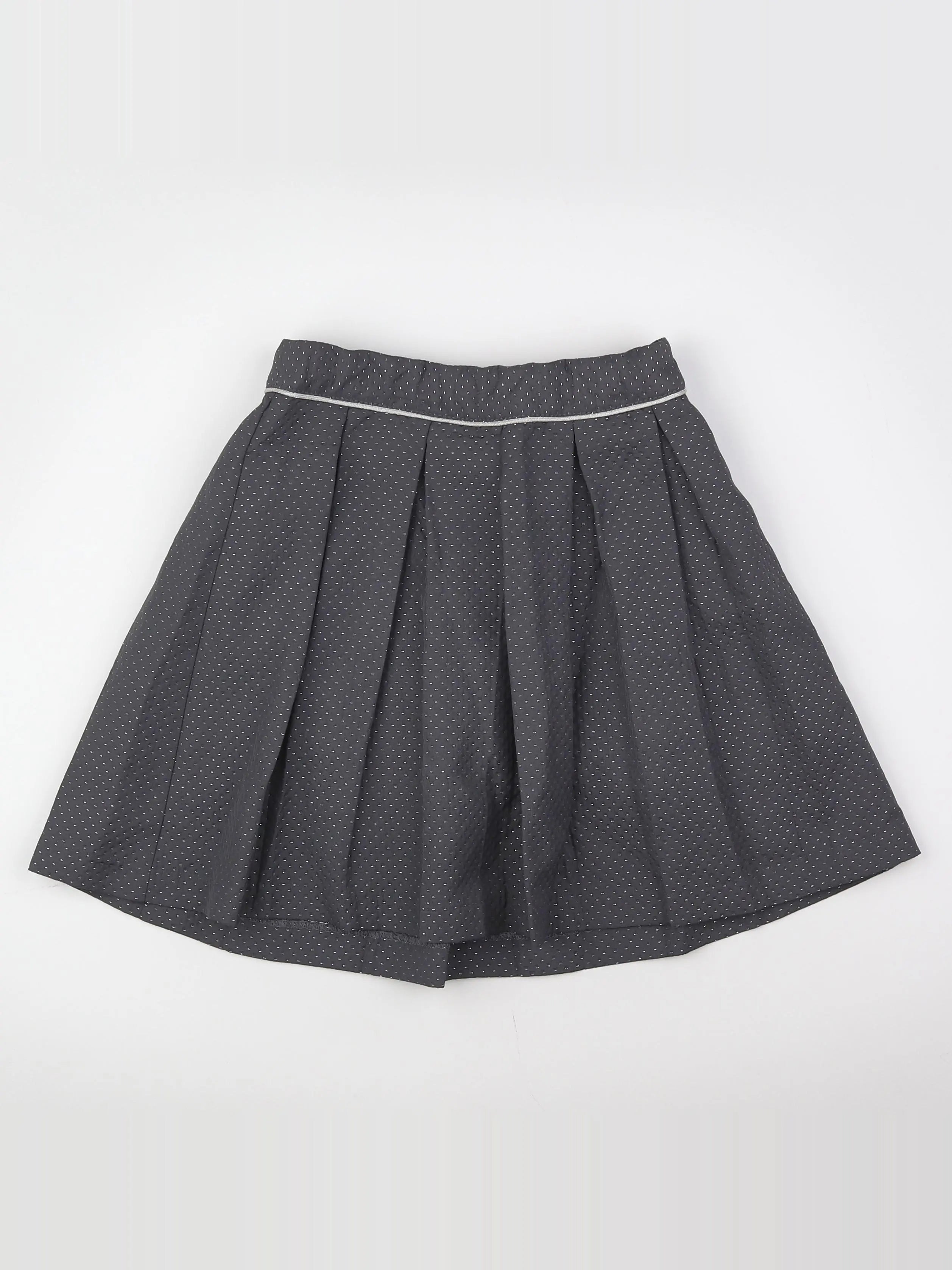 Okaidi - jupe gris, argent - 10 ans