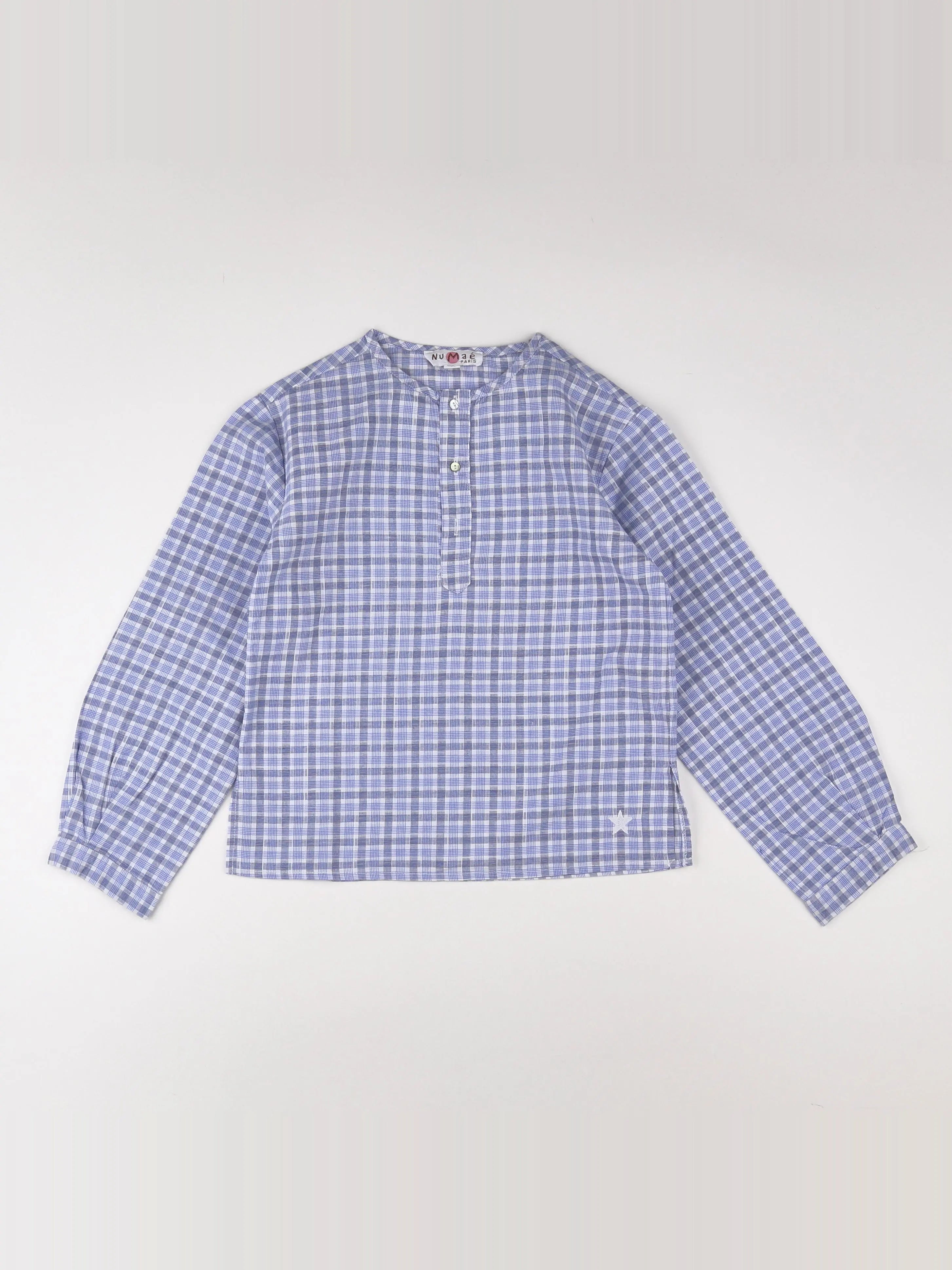 Numae - blouse blanc, bleu - 6 ans