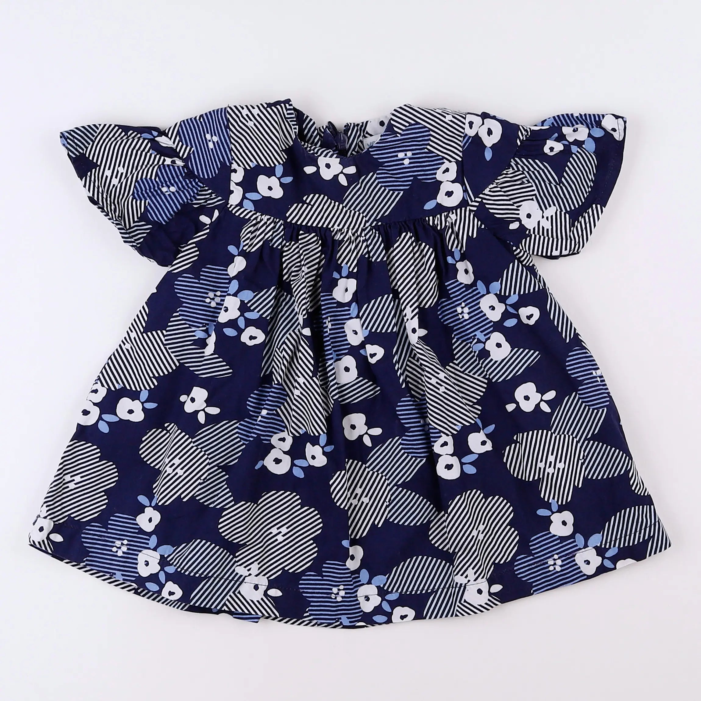 Vertbaudet - blouse bleu - 9 mois