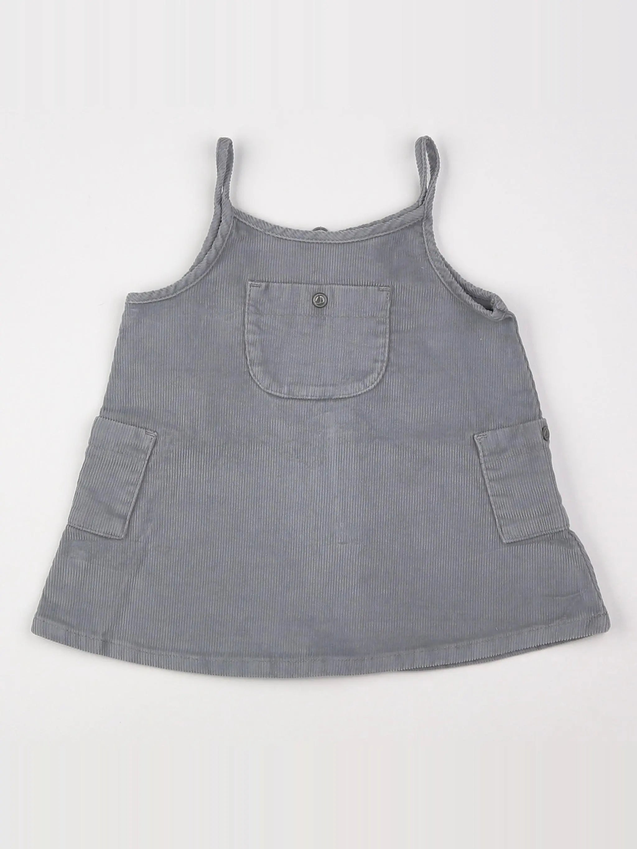 Petit Bateau - robe gris - 3 mois