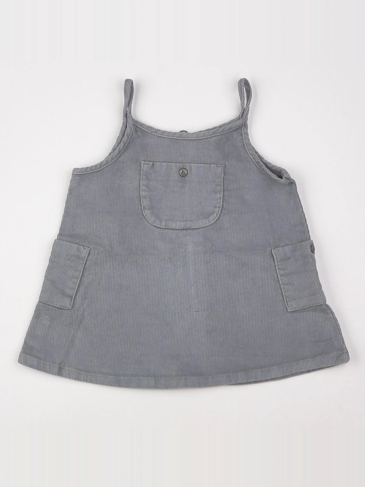 Petit Bateau - robe gris - 3 mois