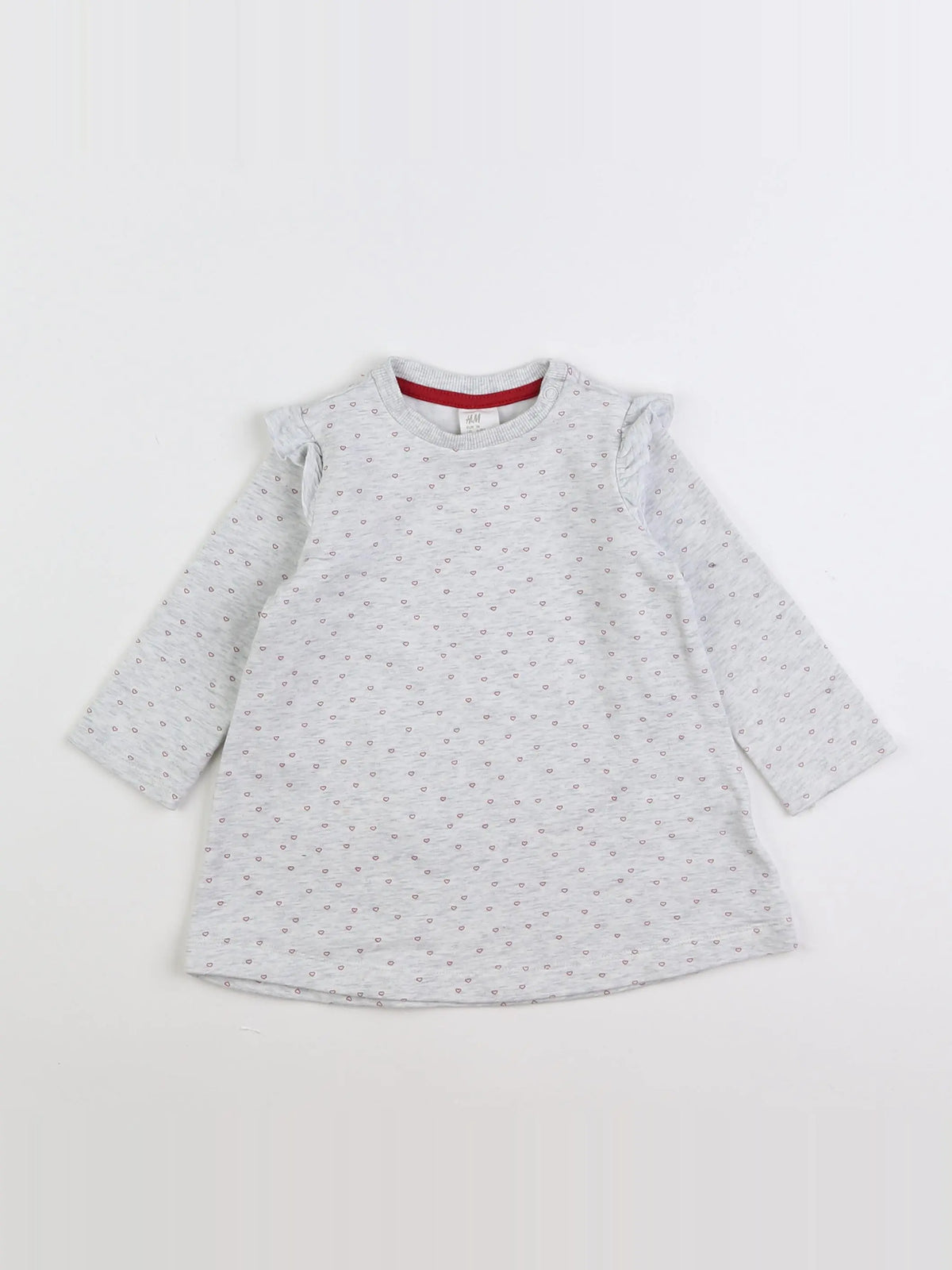 H&M - robe gris - 6 mois