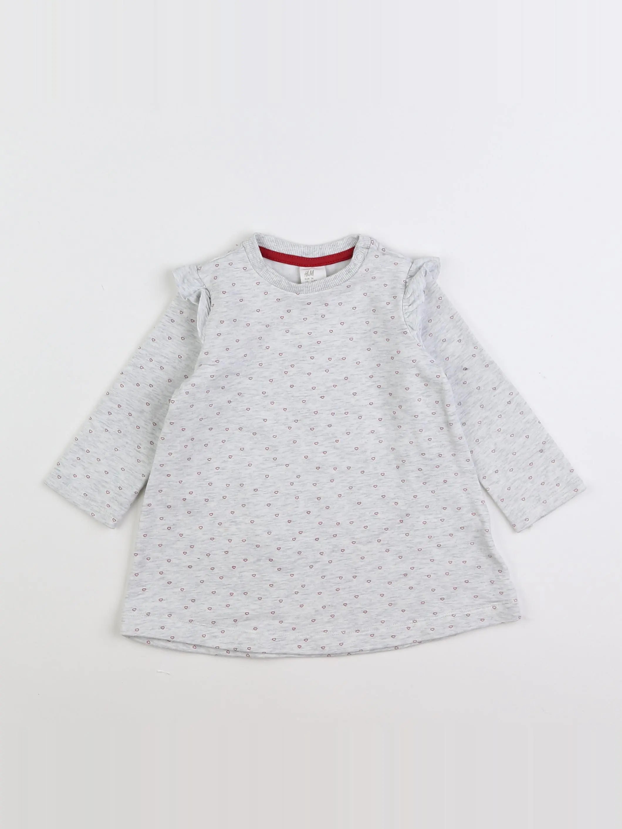 H&M - robe gris - 6 mois