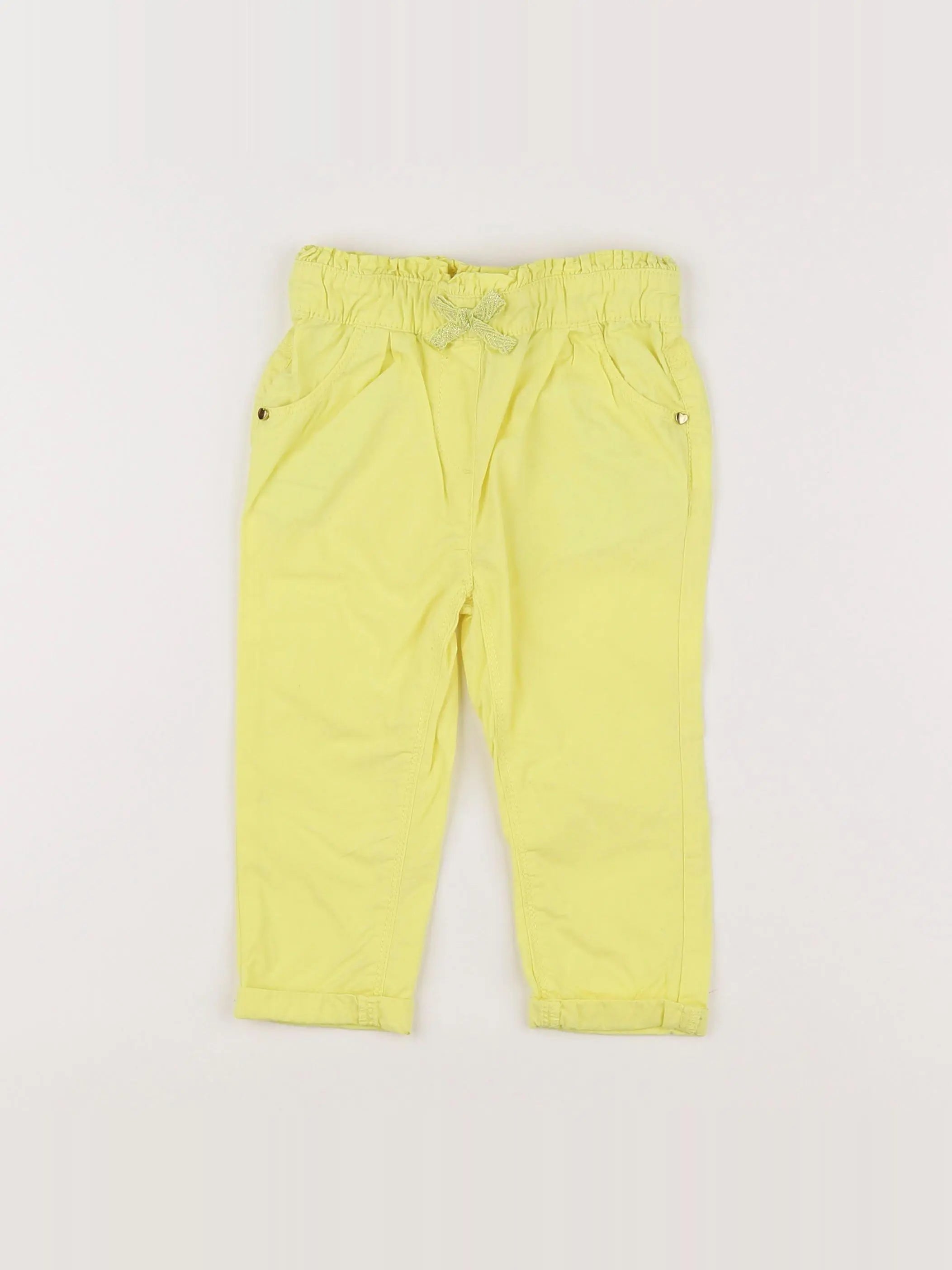 Tape à l'oeil - pantalon jaune - 18 mois