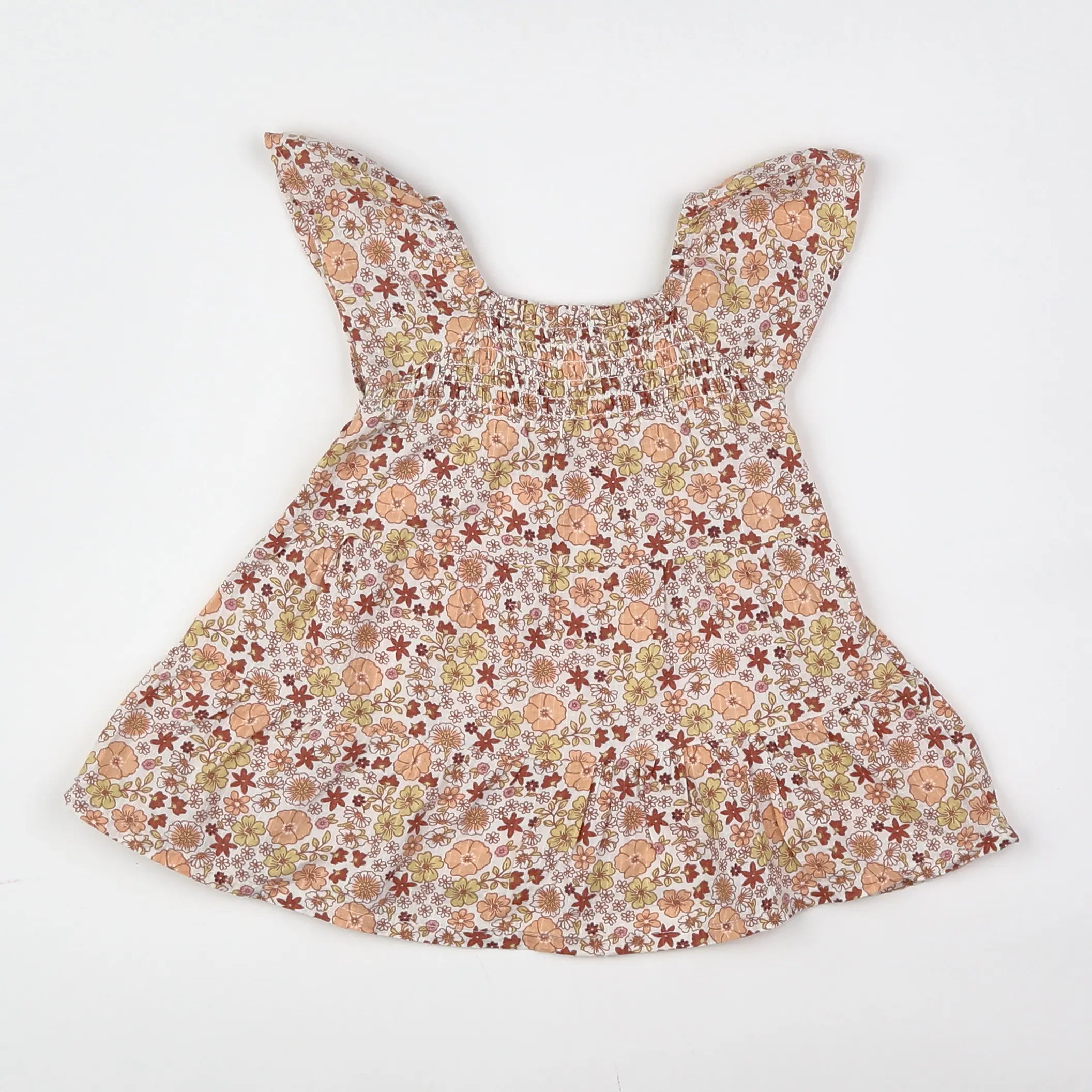 Vertbaudet - robe multicolore - 6 mois