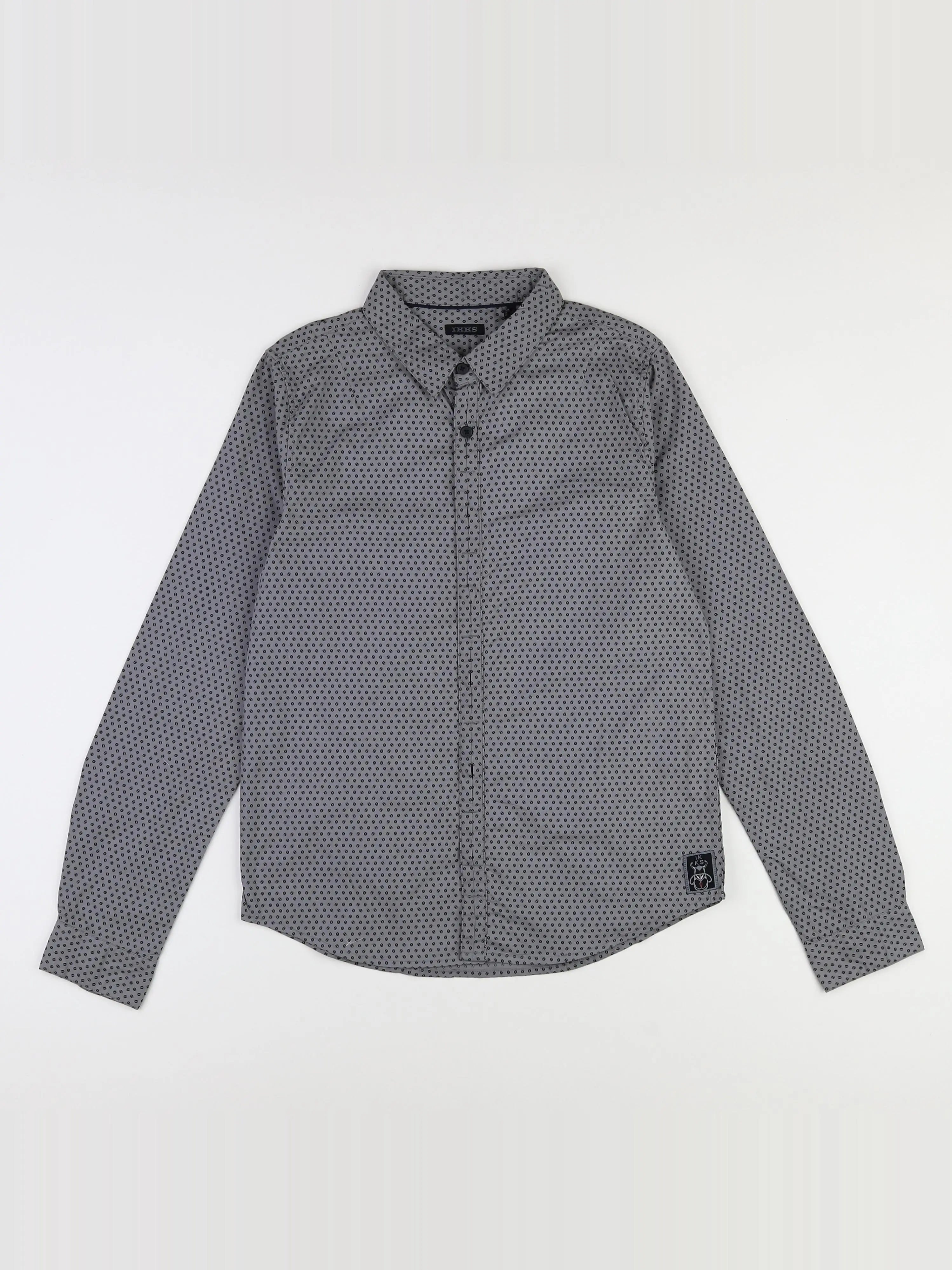 IKKS - chemise gris (état neuf) - 12 ans