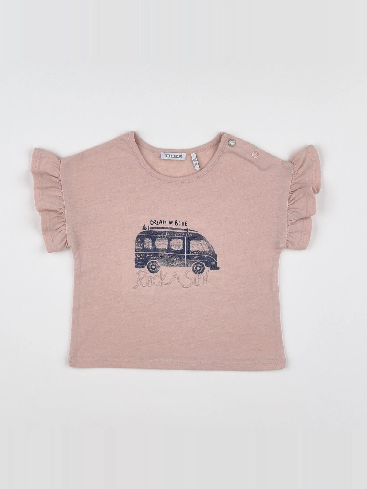 IKKS - tee-shirt rose - 12 mois