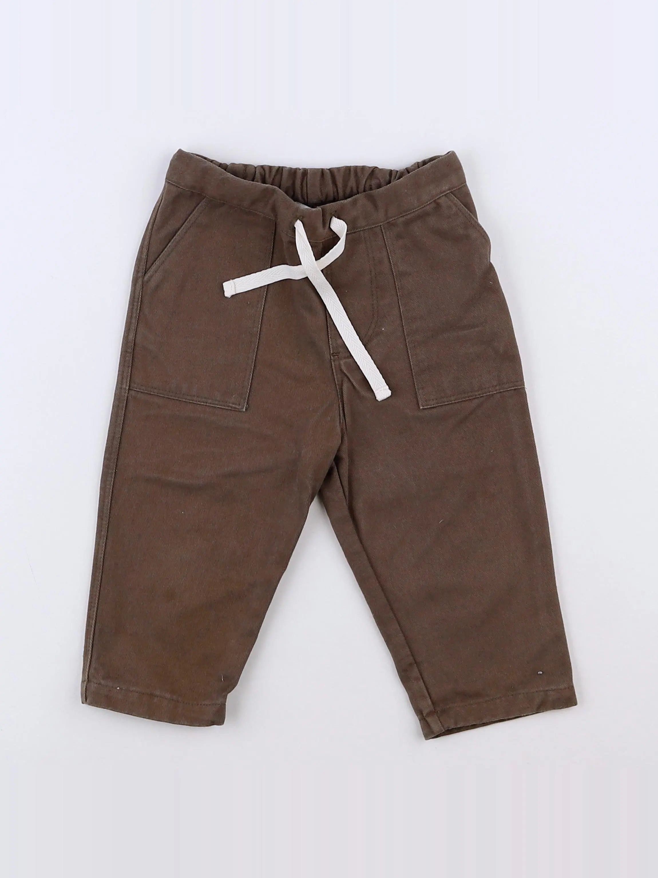Natalys - pantalon marron - 12 mois