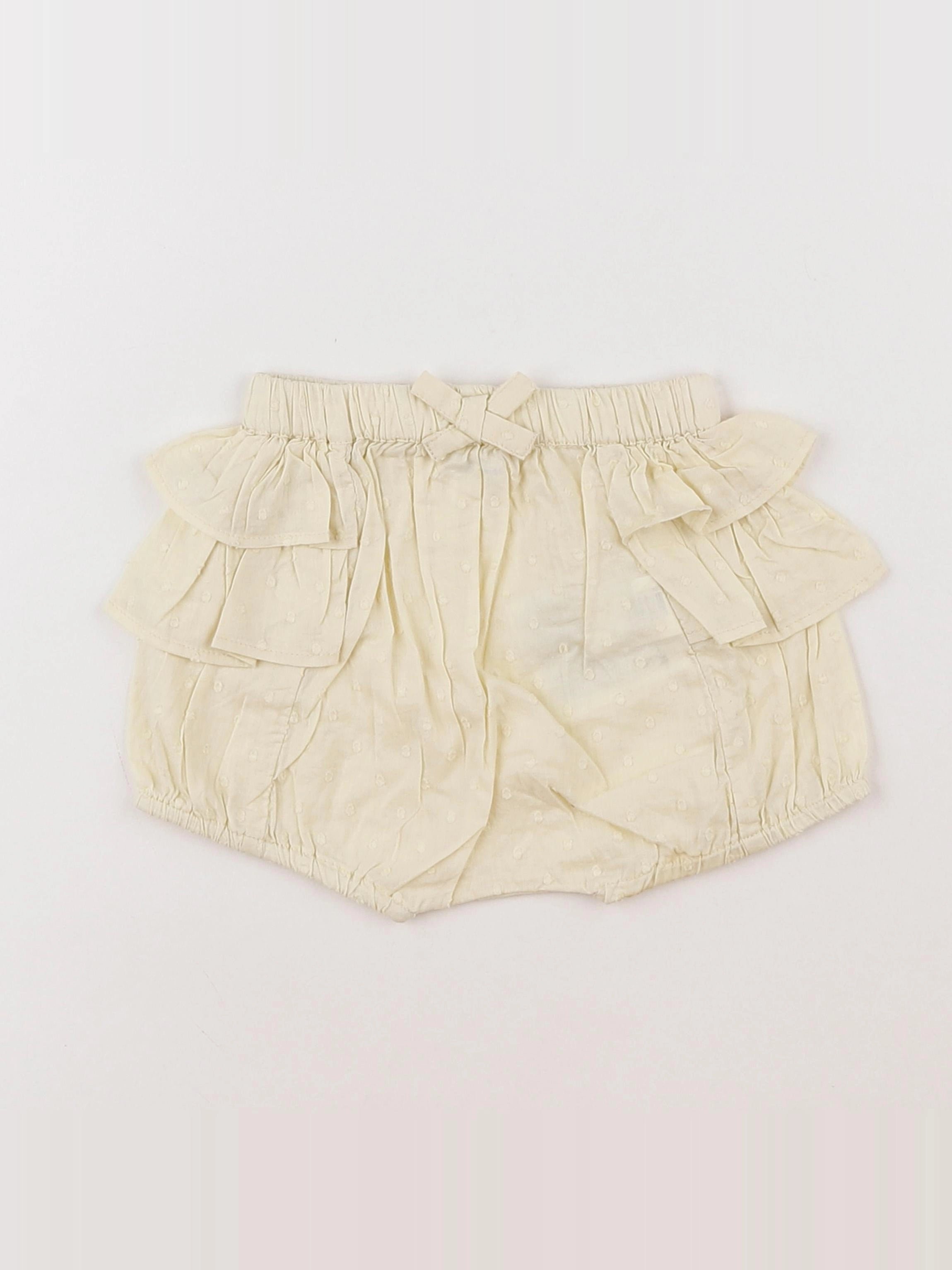 Boutchou - bloomer volants au dos jaune - 1 mois
