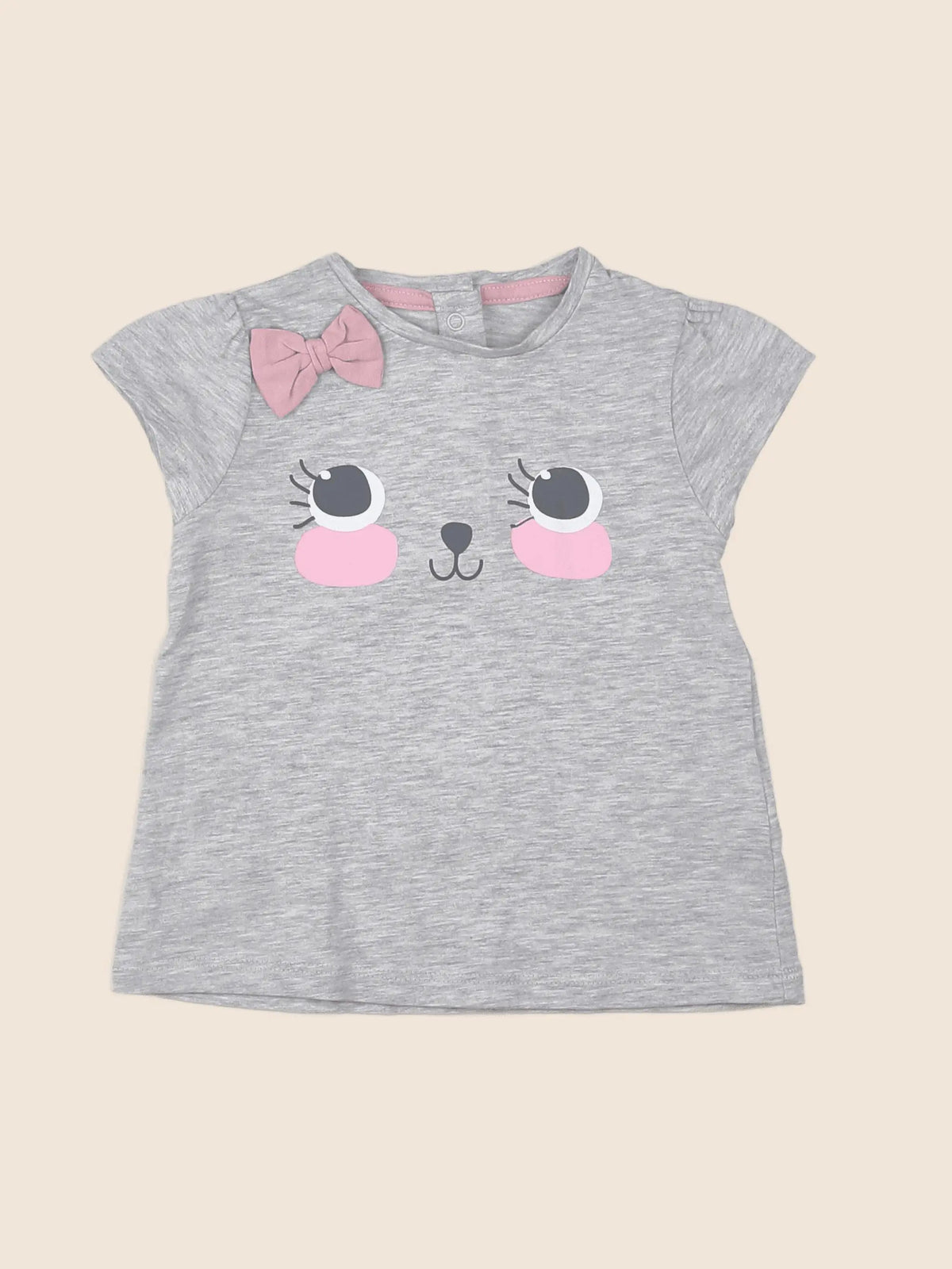 Vertbaudet - tee-shirt gris - 12 mois