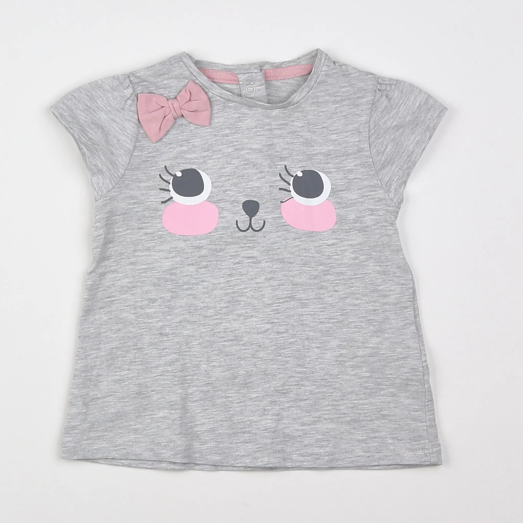 Vertbaudet - tee-shirt gris - 12 mois