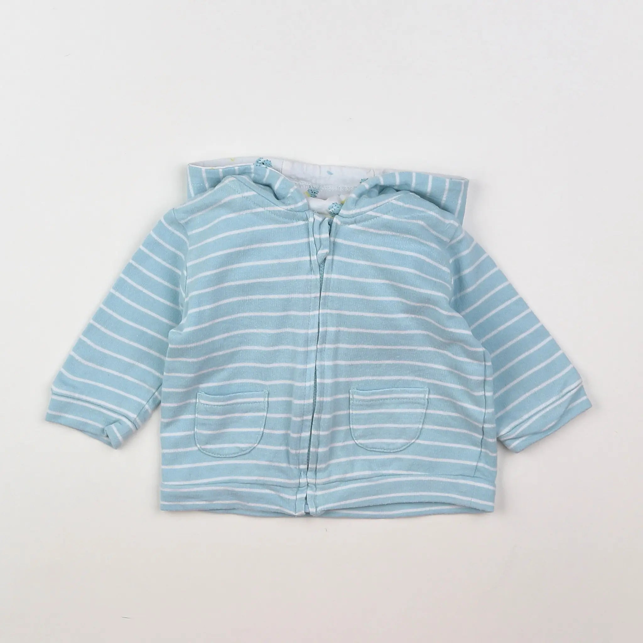 Vertbaudet - sweat bleu - 3 mois