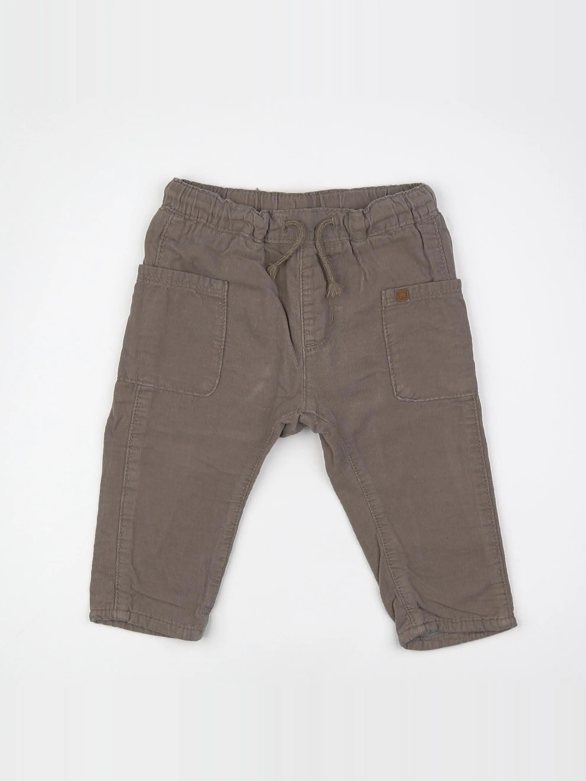 H&M - pantalon marron - 6/9 mois