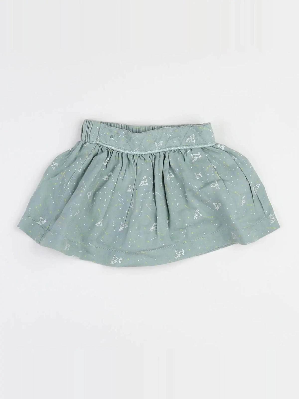 Tape à l'oeil - jupe bleu, jaune - 3 mois