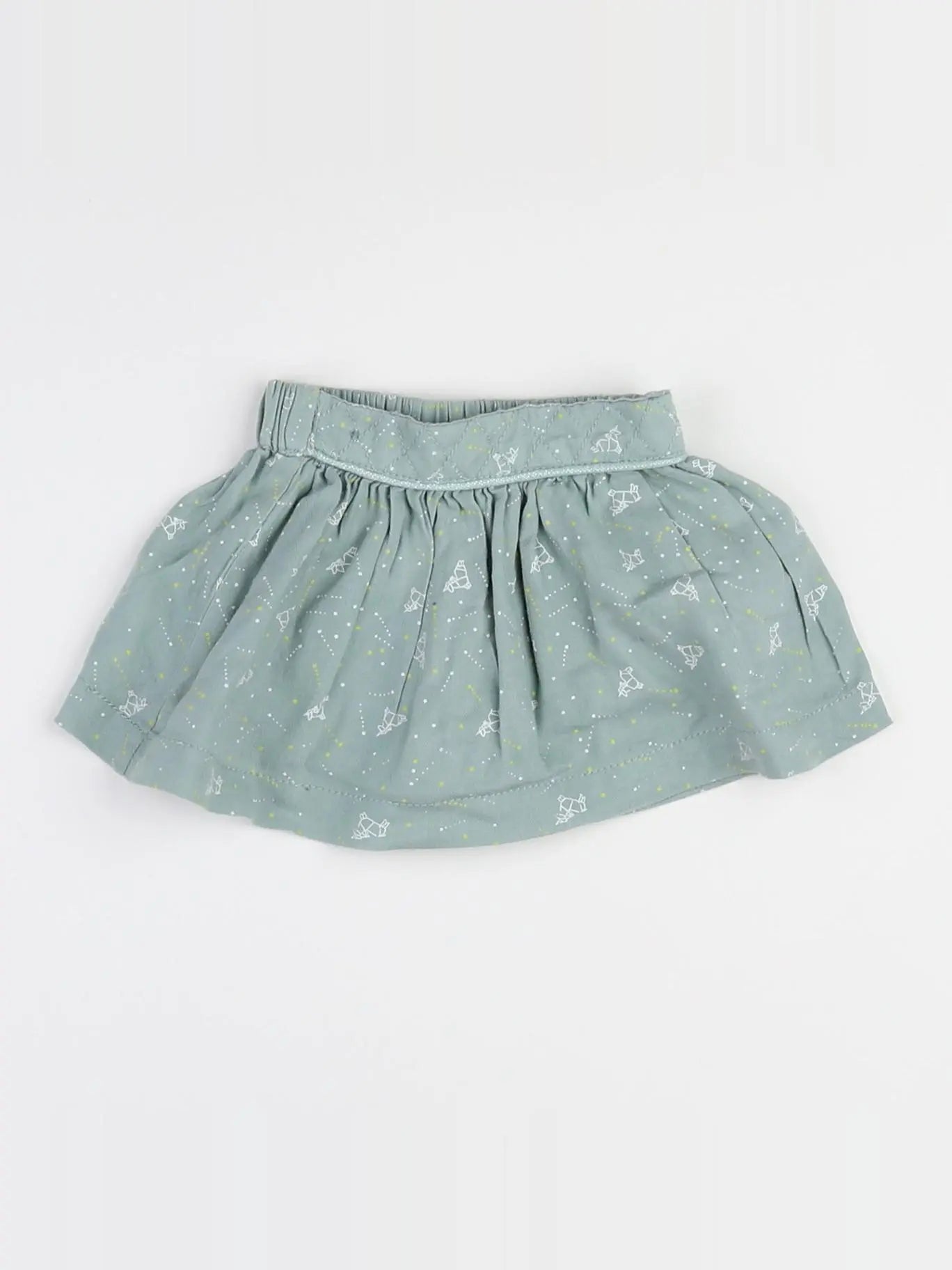 Tape à l'oeil - jupe bleu, jaune - 3 mois