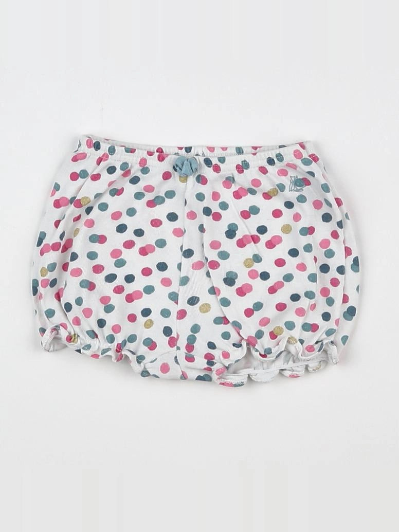 Petit Bateau - bloomer blanc - 3 mois