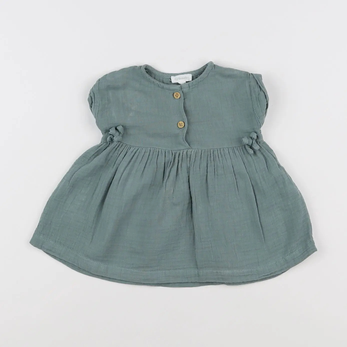 Vertbaudet - robe vert - 3 mois