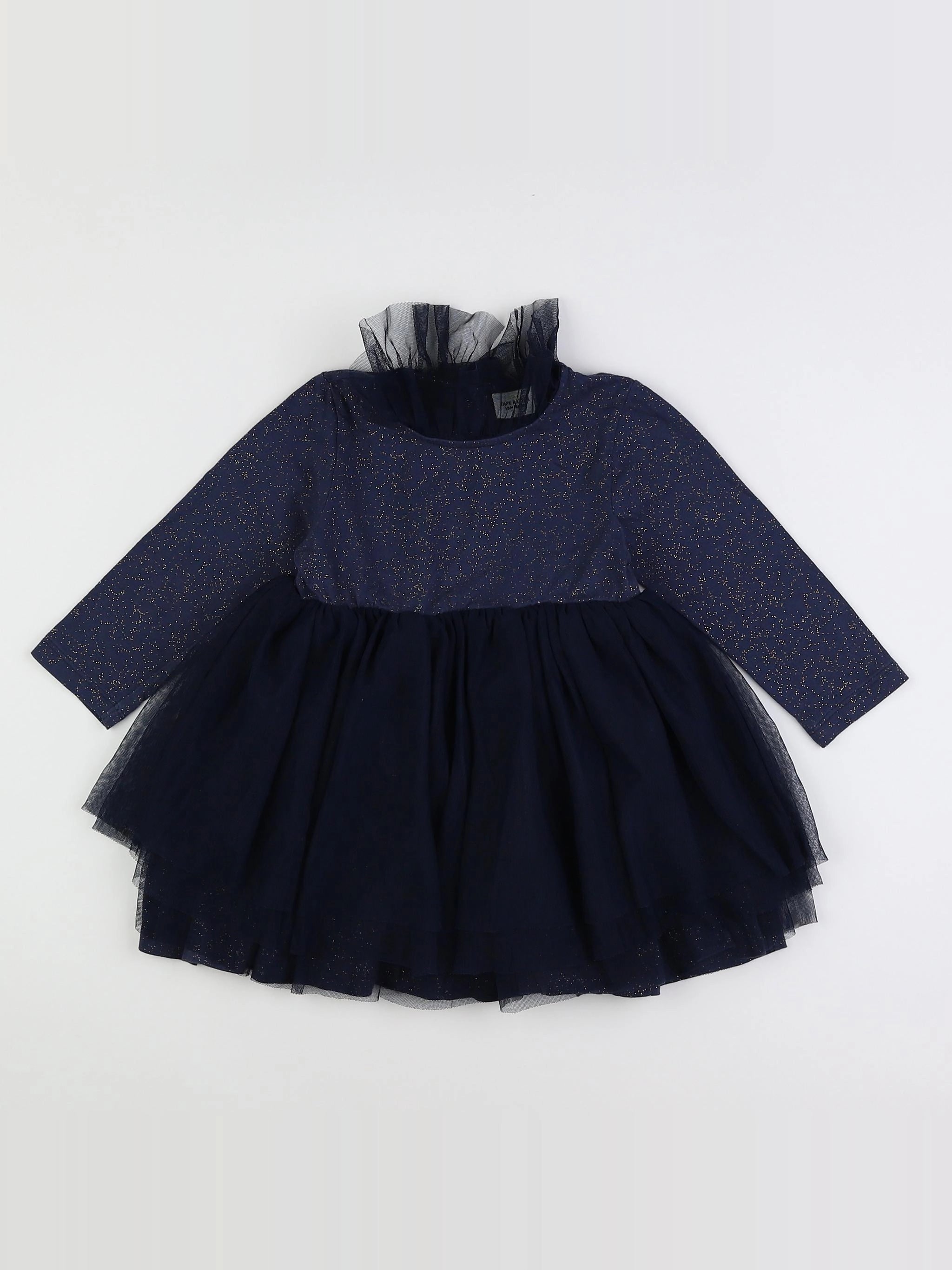 Tape à l'oeil - robe bleu, or - 18 mois